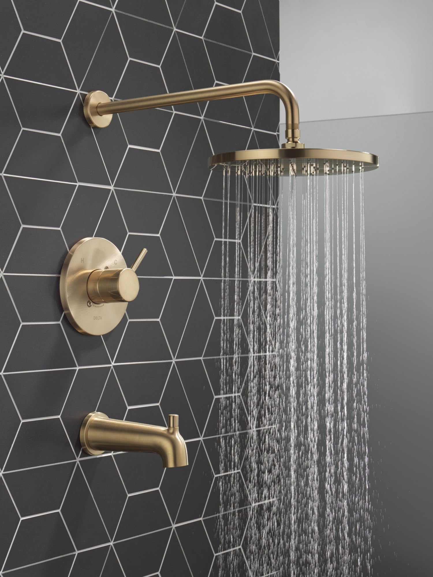 Open Box - Delta T14469-CZ-PP - Tub and Shower Showers