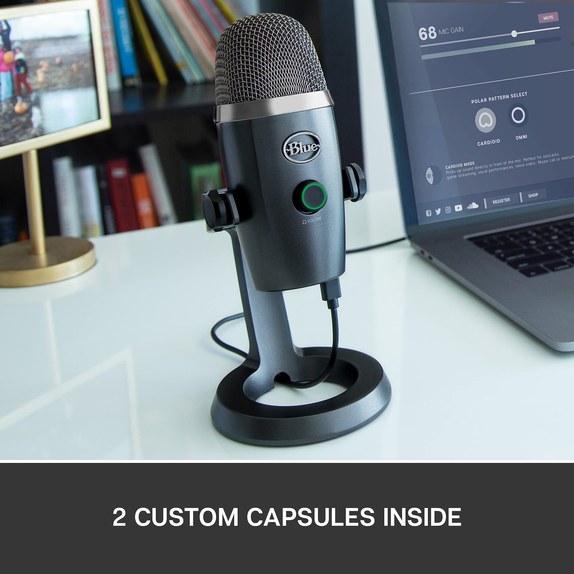 Refurbished - BLUE YETI MICROPHONE GRAY 836213000281