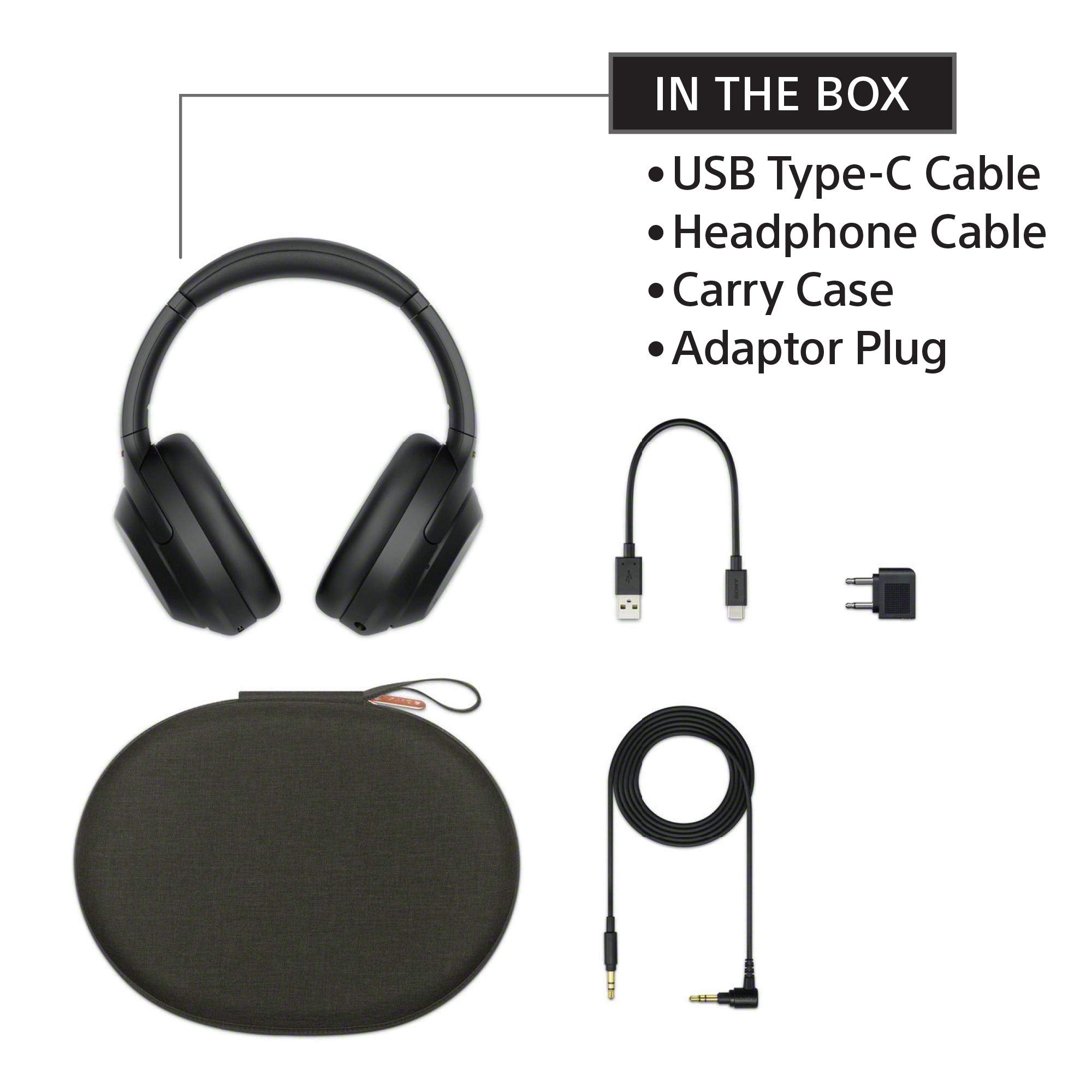 Certified Refurbished - Sony - WH-1000XM4 Wireless Noise-Cancelling Over-the-Ear Headphones - Black
