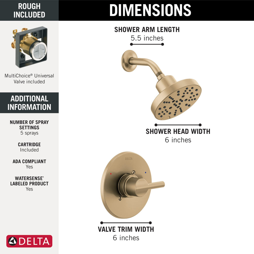 Open Box - Delta 142749-CZ - Shower Only Showers