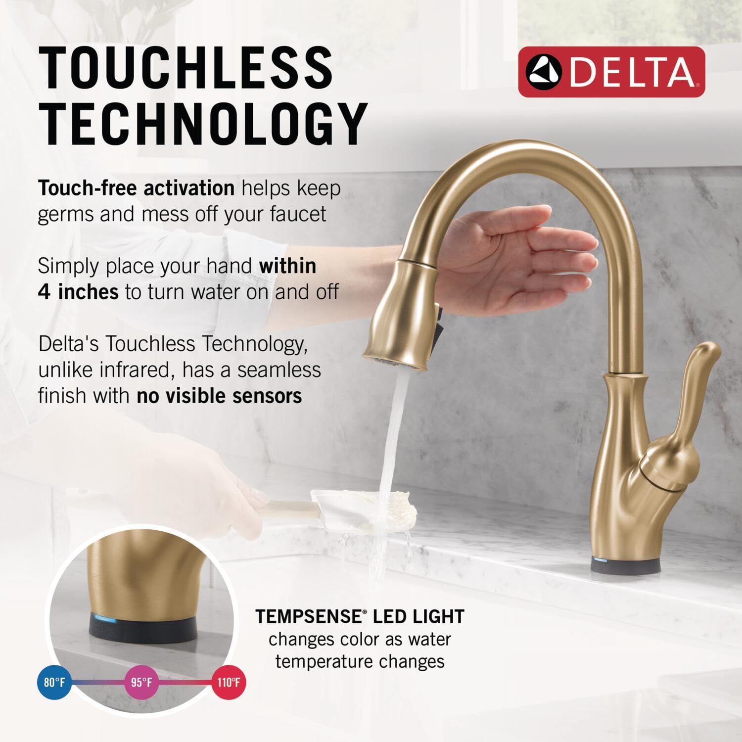 Open Box - Delta 9178TL-CZ-DST - Kitchen Faucet