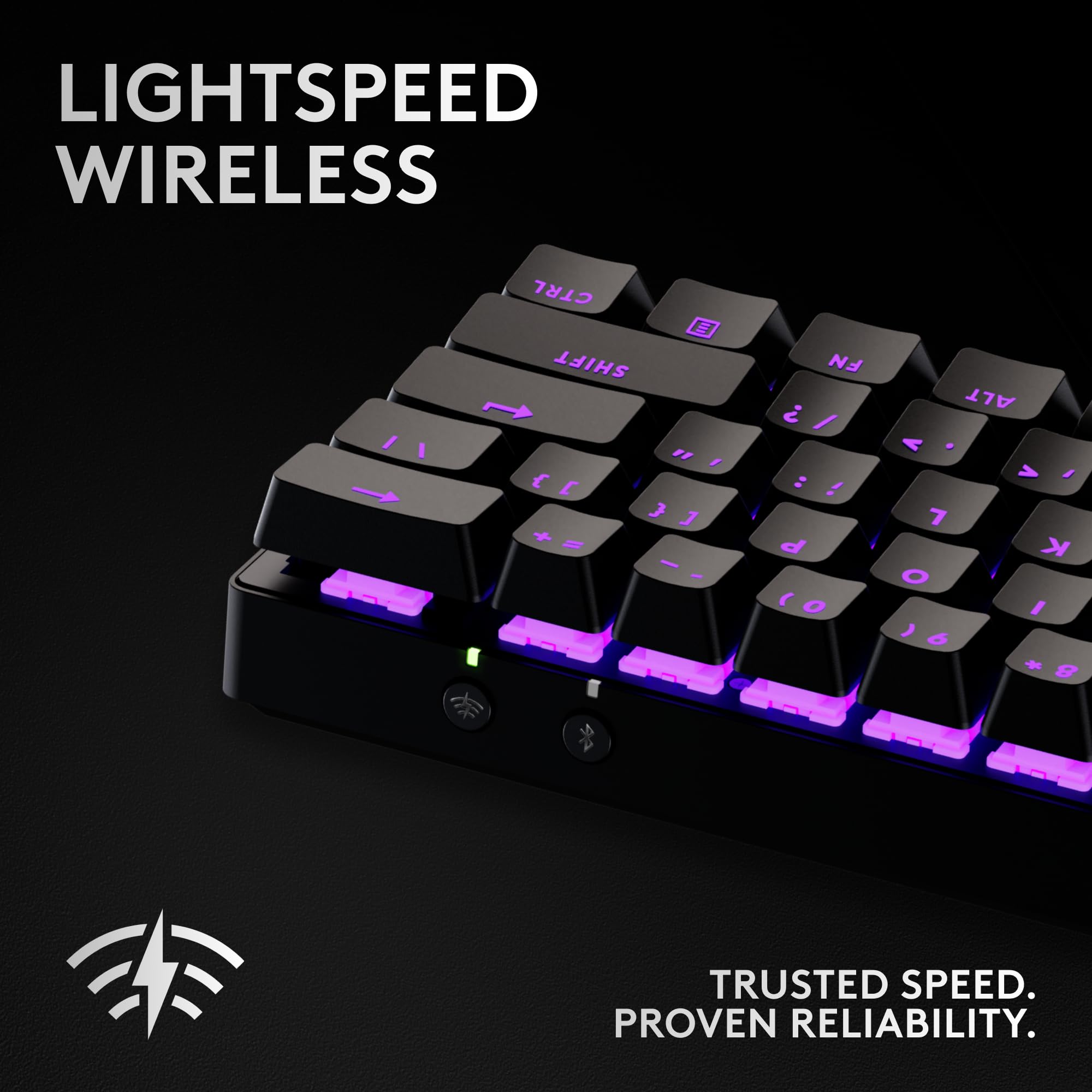Refurbished - PRO X 60 LIGHTSPEED Wireless Gaming Keyboard (Tactile)-BLACK-US-2.4GHZ/BT-N/A-AMR-403-TACTILE SWITCH
