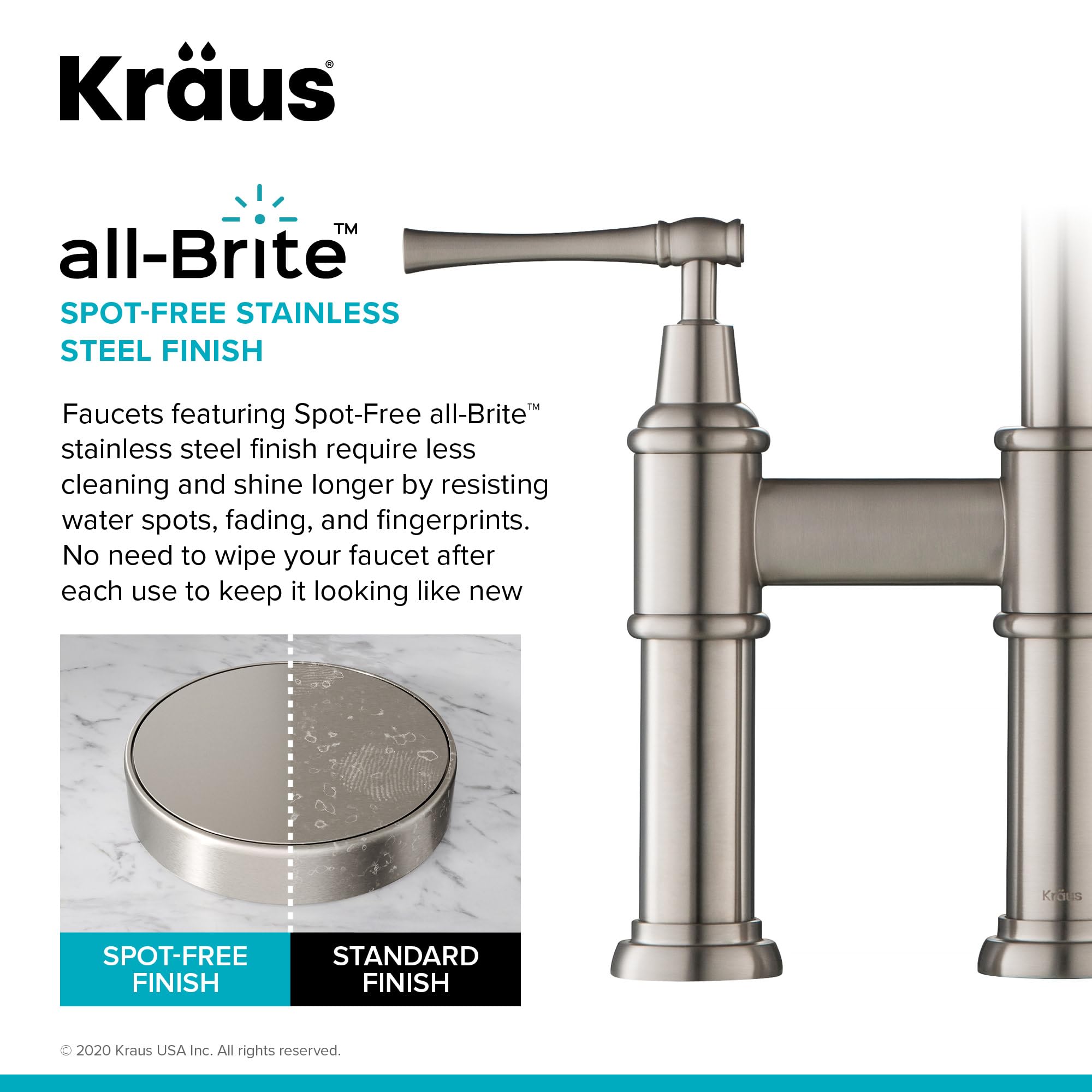 Open Box - Kraus KPF-3121-FF-102BG - Kitchen Faucet