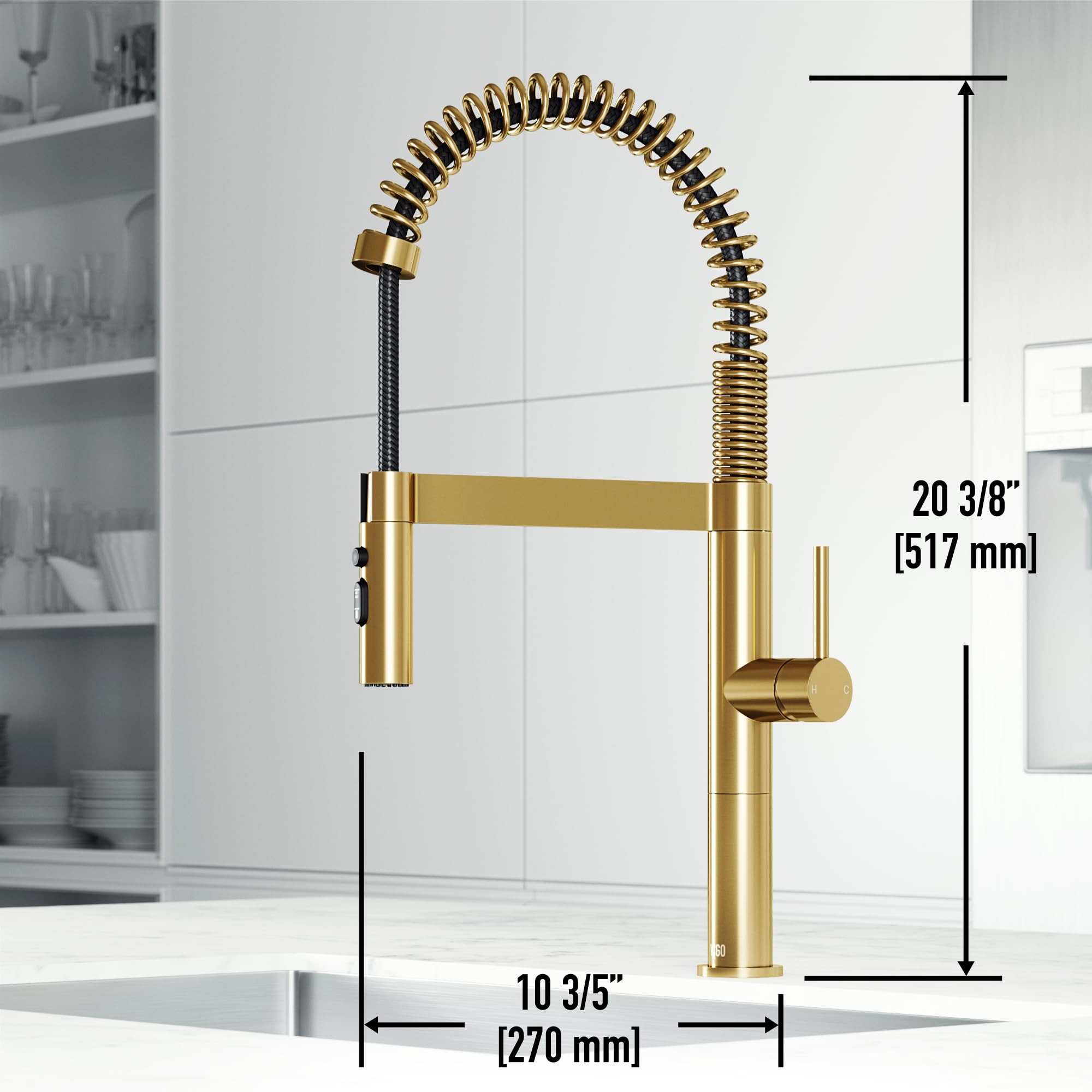 Open Box - Vigo VG02052MG - Kitchen Faucet