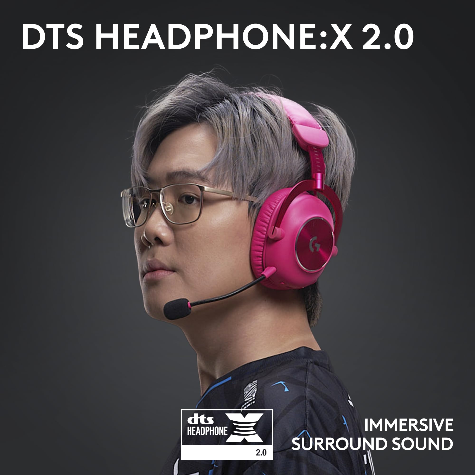 Refurbished - HEADSET-PRO X 2 LIGHTSPEED Wireless Gaming Headset-MAGENTA-2.4GHZ- 981-001274