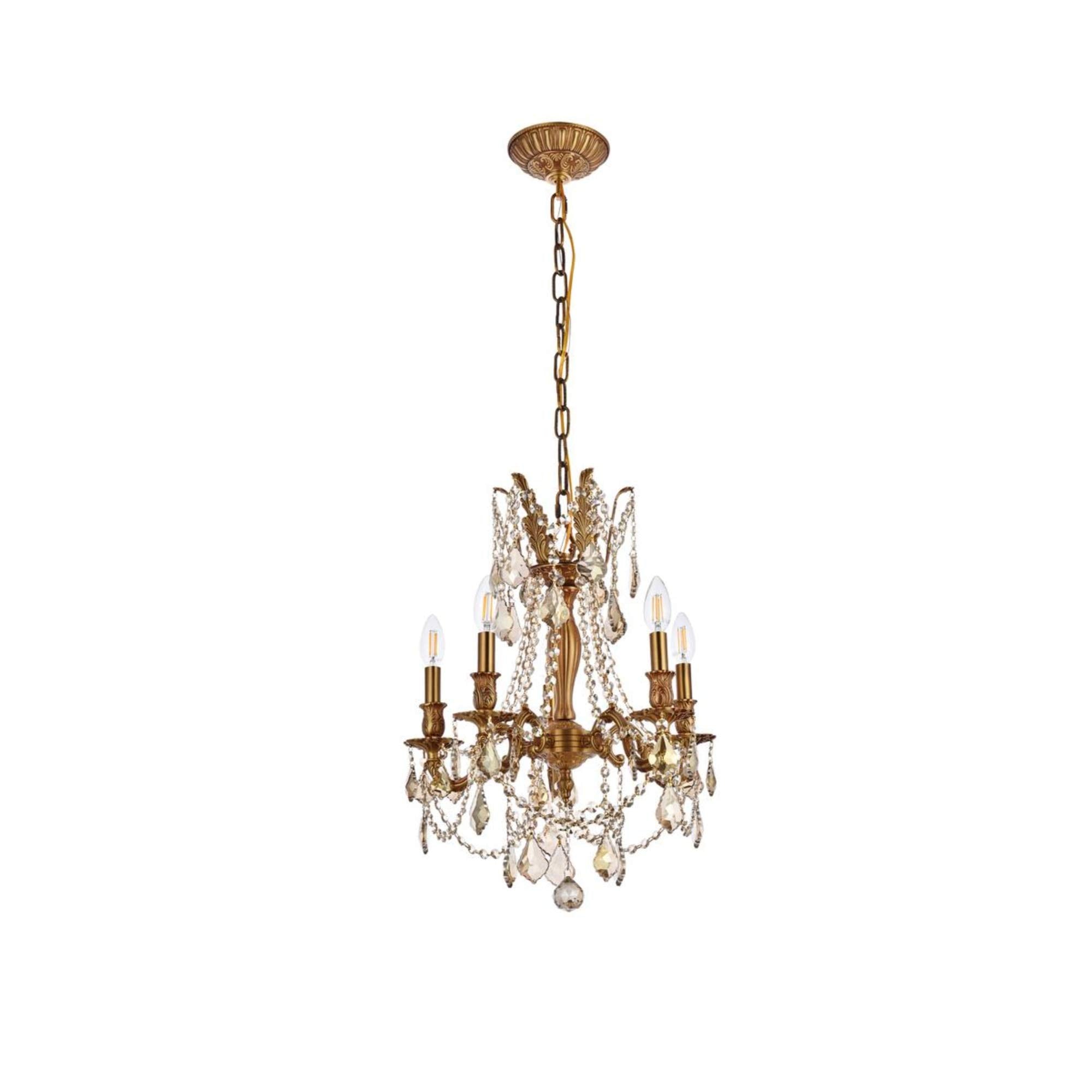 Open Box - Elegant Lighting 9205D18FG-GT/RC - Chandeliers Indoor Lighting