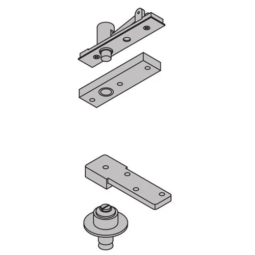 Open Box - Ives 7253SET10B Center Hung Brass Pivot Set 300 Pound Maximum Load