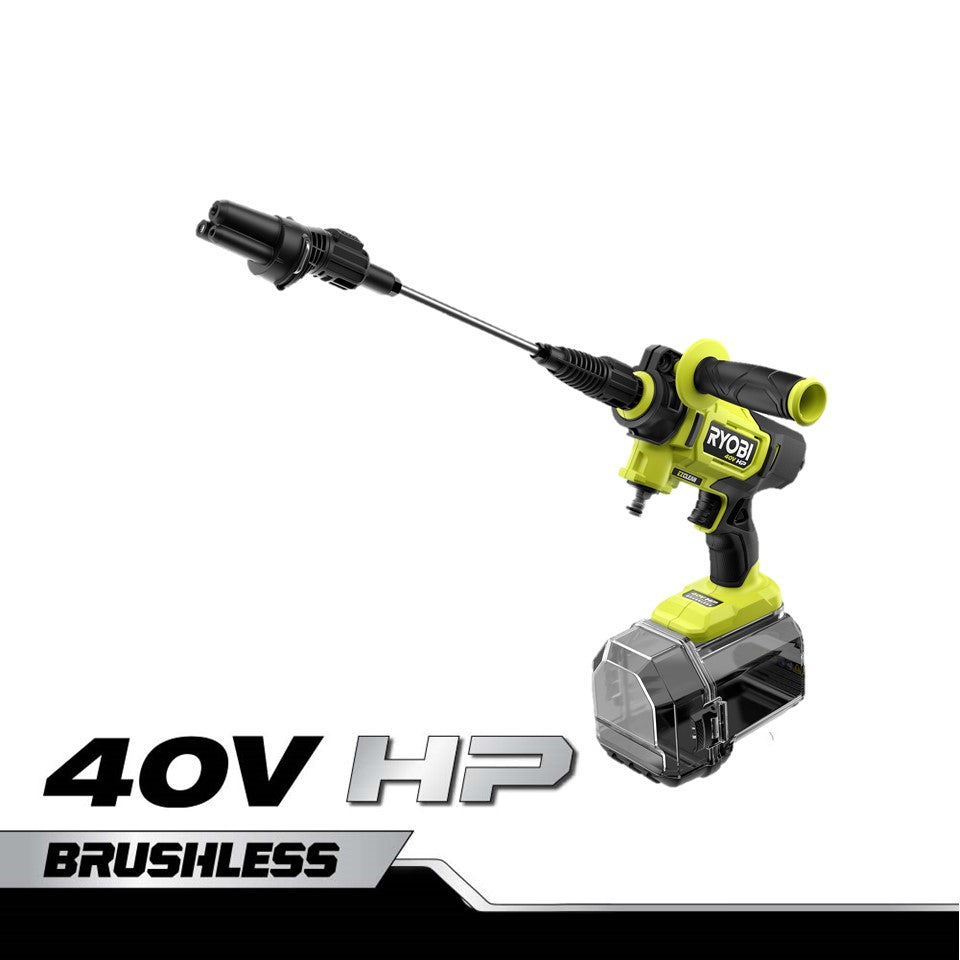 Open Box -  RYOBI 40V HP Brushless EZClean 600 PSI 0.7 GPM Cold Water Electric Power Cleaner (Tool-Only)