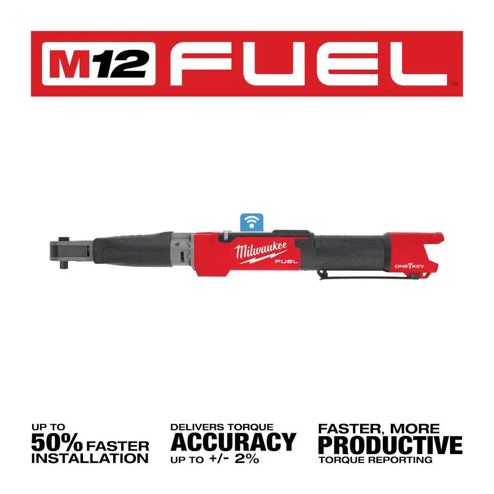 Open Box -  Milwaukee M12 FUEL One-Key 12-Volt Lithium-Ion Brushless Cordless 3/8 in. Digital Torque Wrench (Too MilwaukeeBullseye Deals