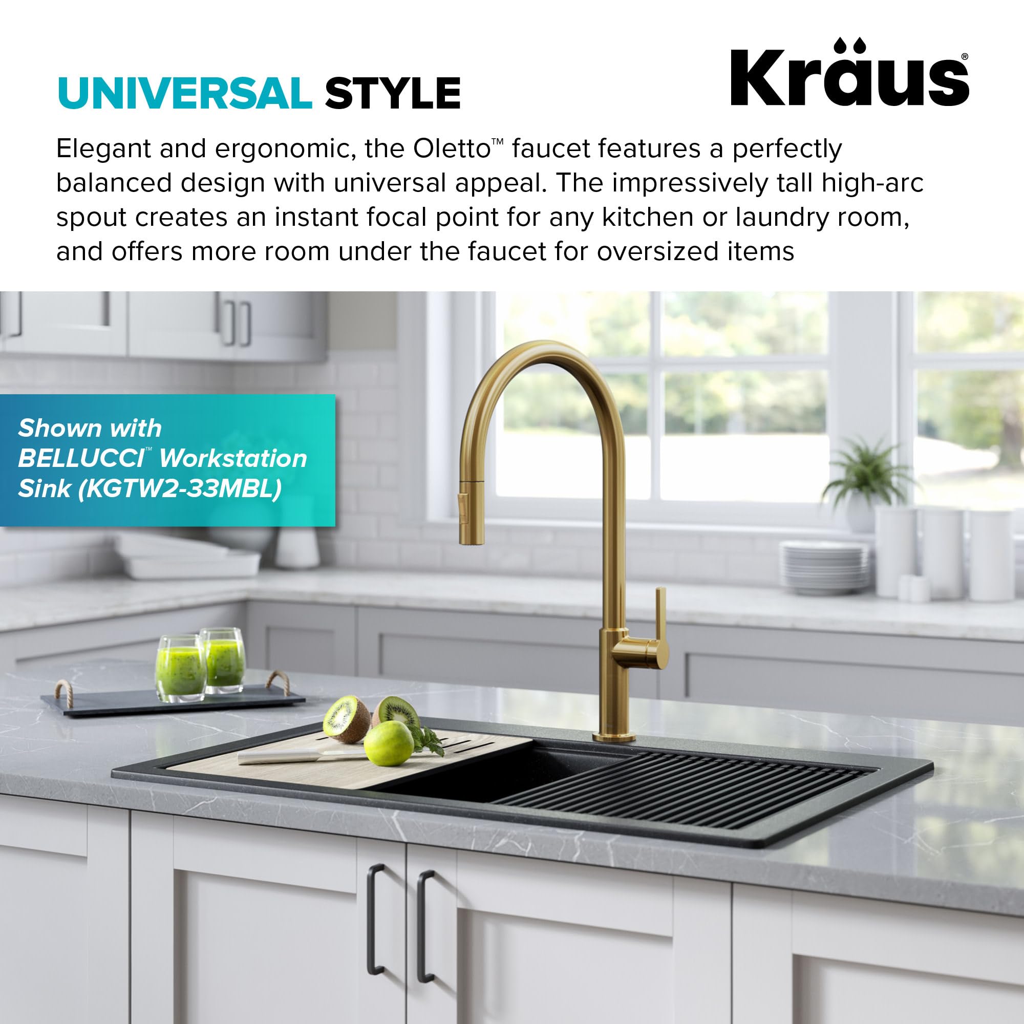 Open Box - Kraus KPF-2821BB - Kitchen Faucet KrausBullseye Deals