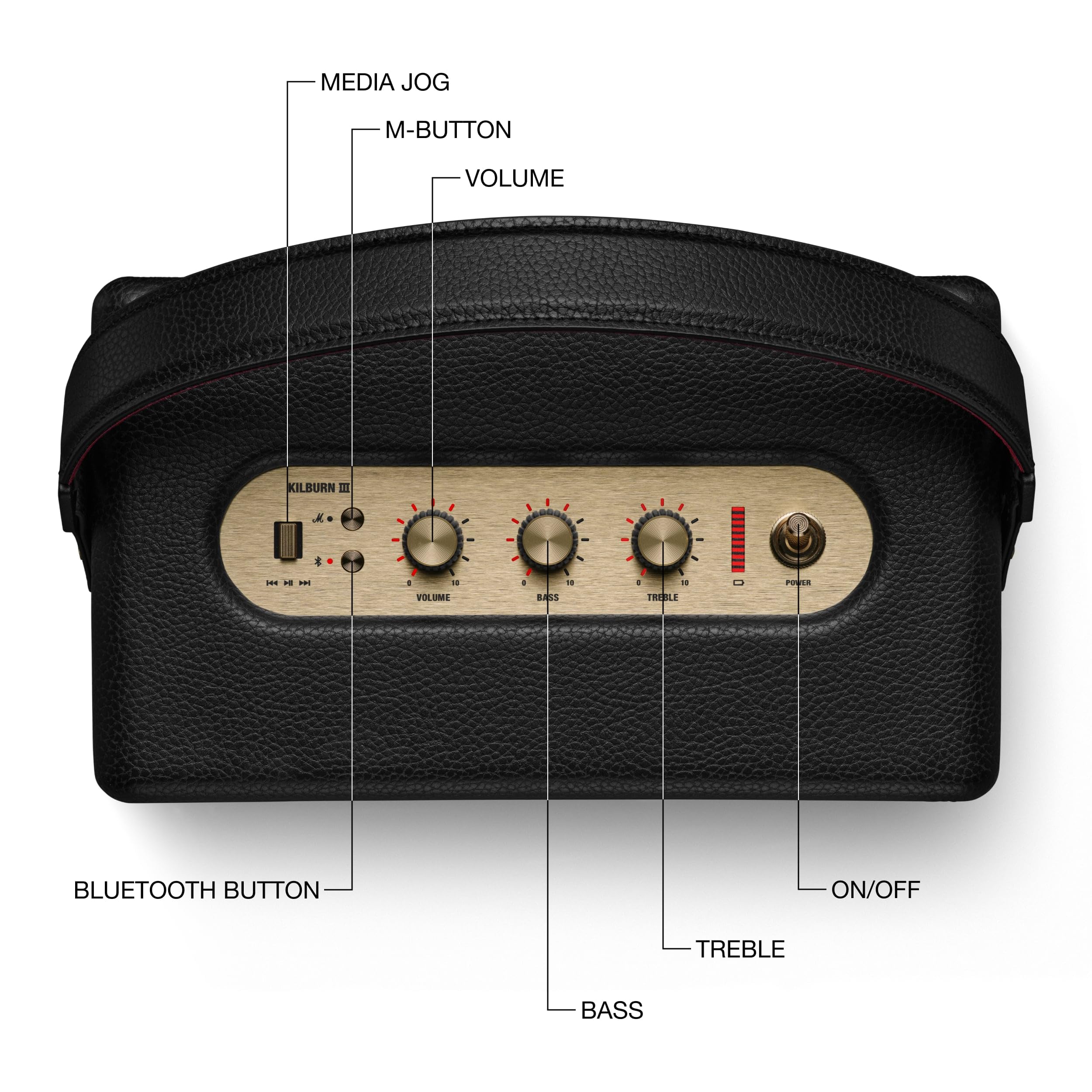 Certified Refurbished - Kilburn III�Bluetooth Speaker Black and Brass