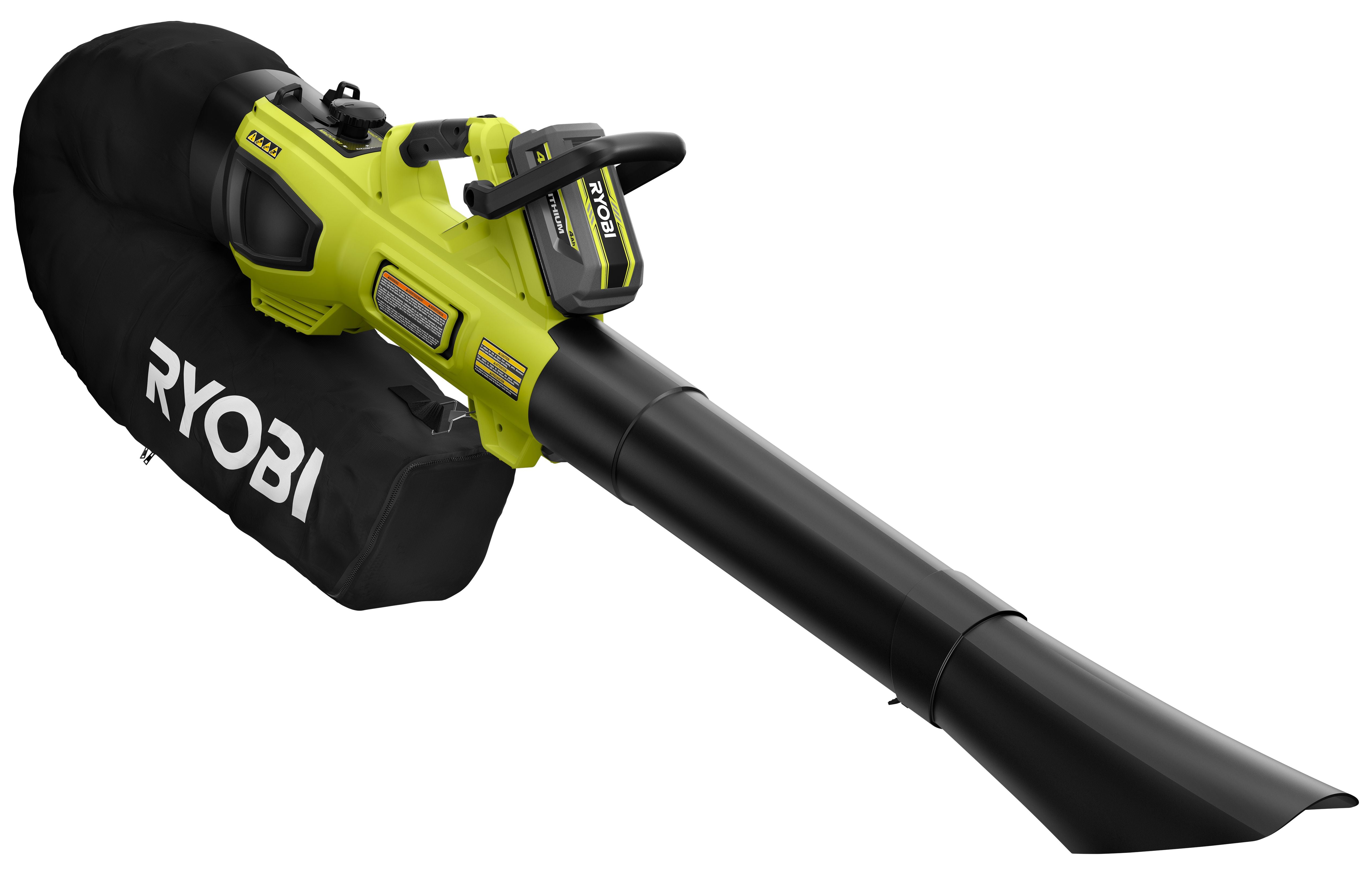 Open Box -  RYOBI 40V HP Brushless 600 CFM Cordless Leaf Blower/Mulcher/Vacuum with (2) 4.0 Ah Batteries and Charger