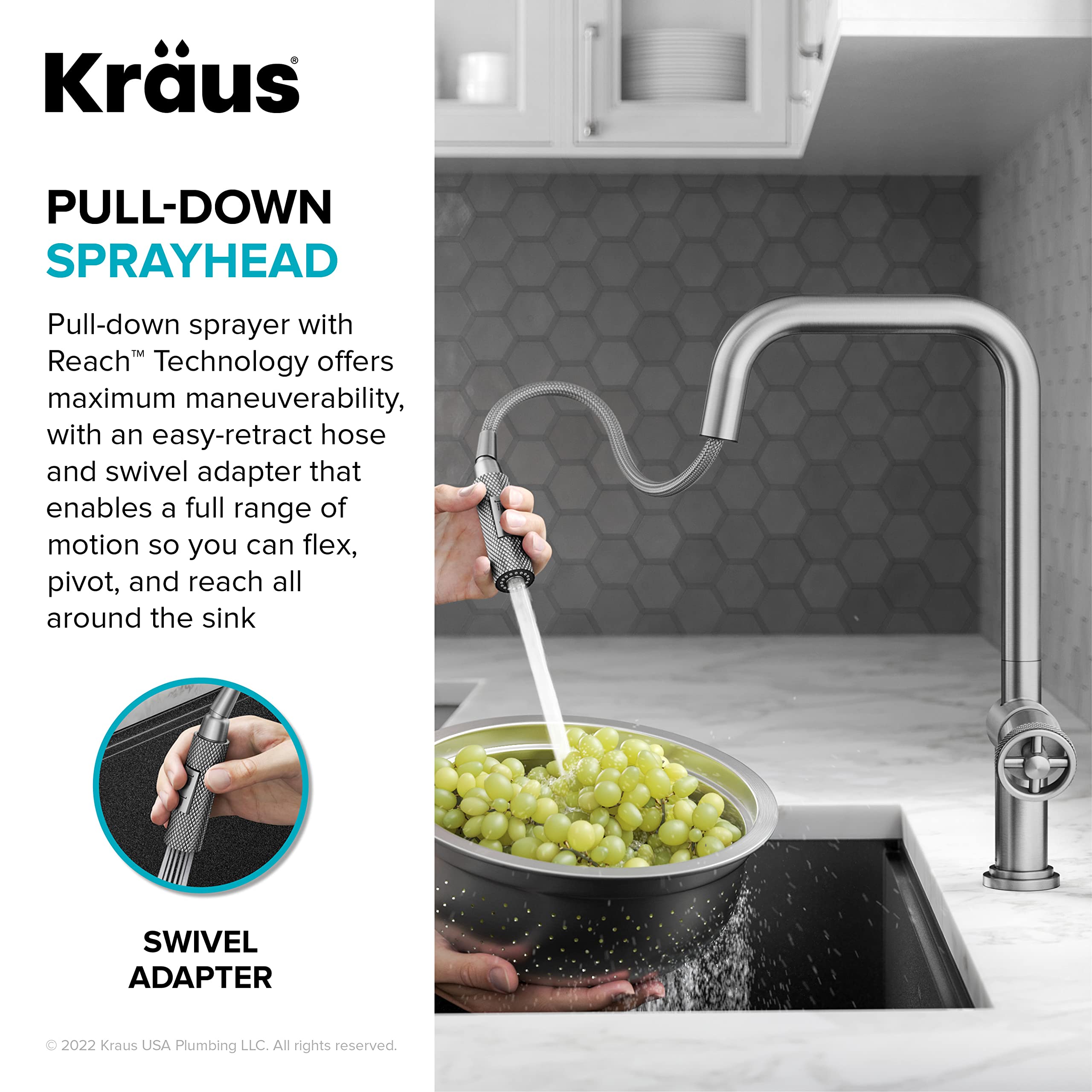 Open Box - Kraus KPF-3126SFS - Kitchen Faucet