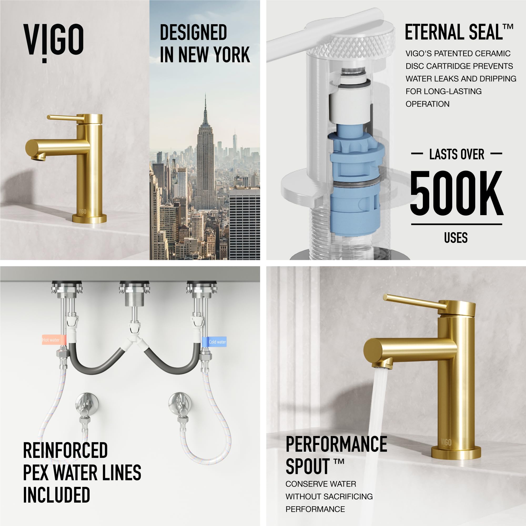 Open Box - Vigo VG01055MG - Bathroom Sink Faucets Faucet