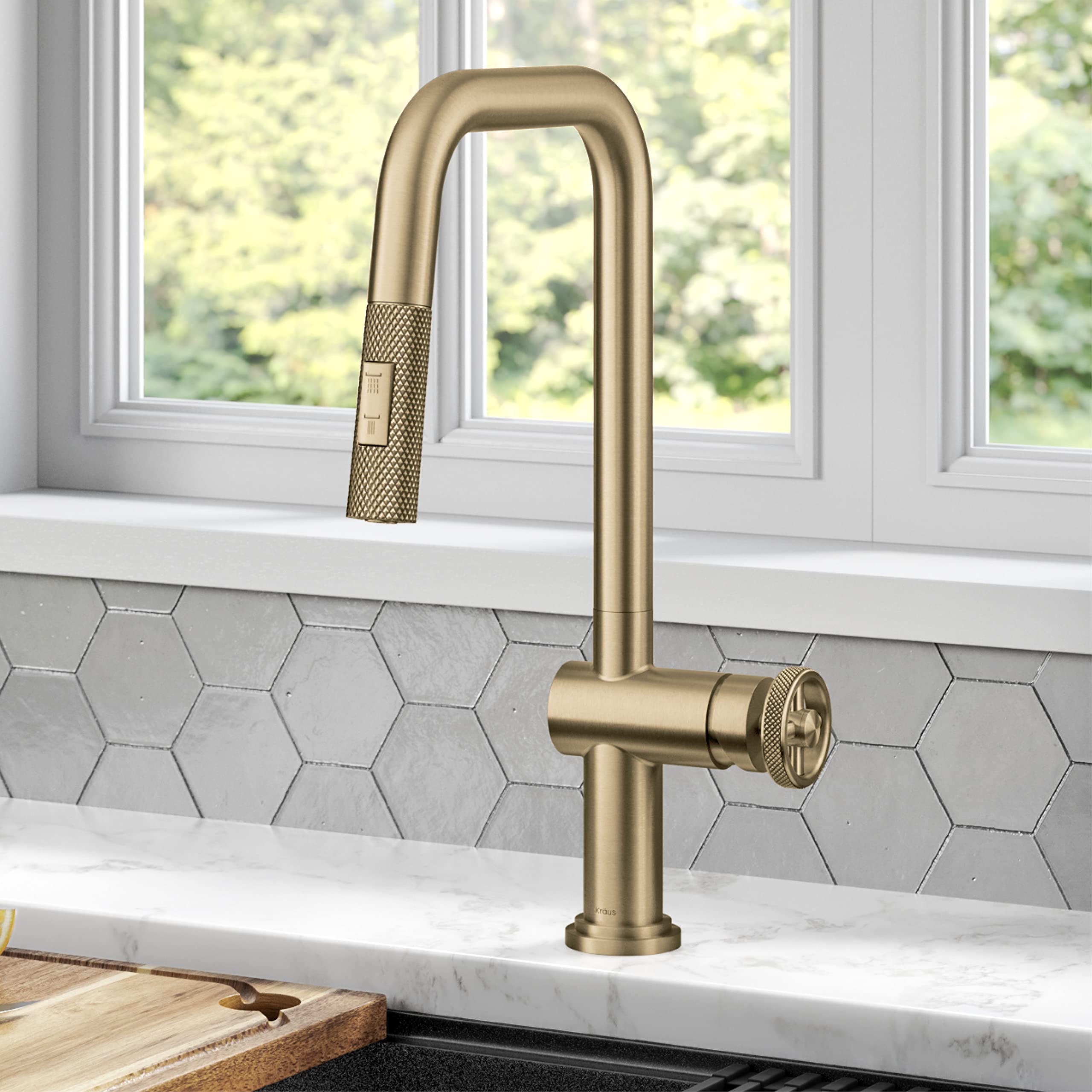 Open Box - Kraus KPF-3126BG - Kitchen Faucet