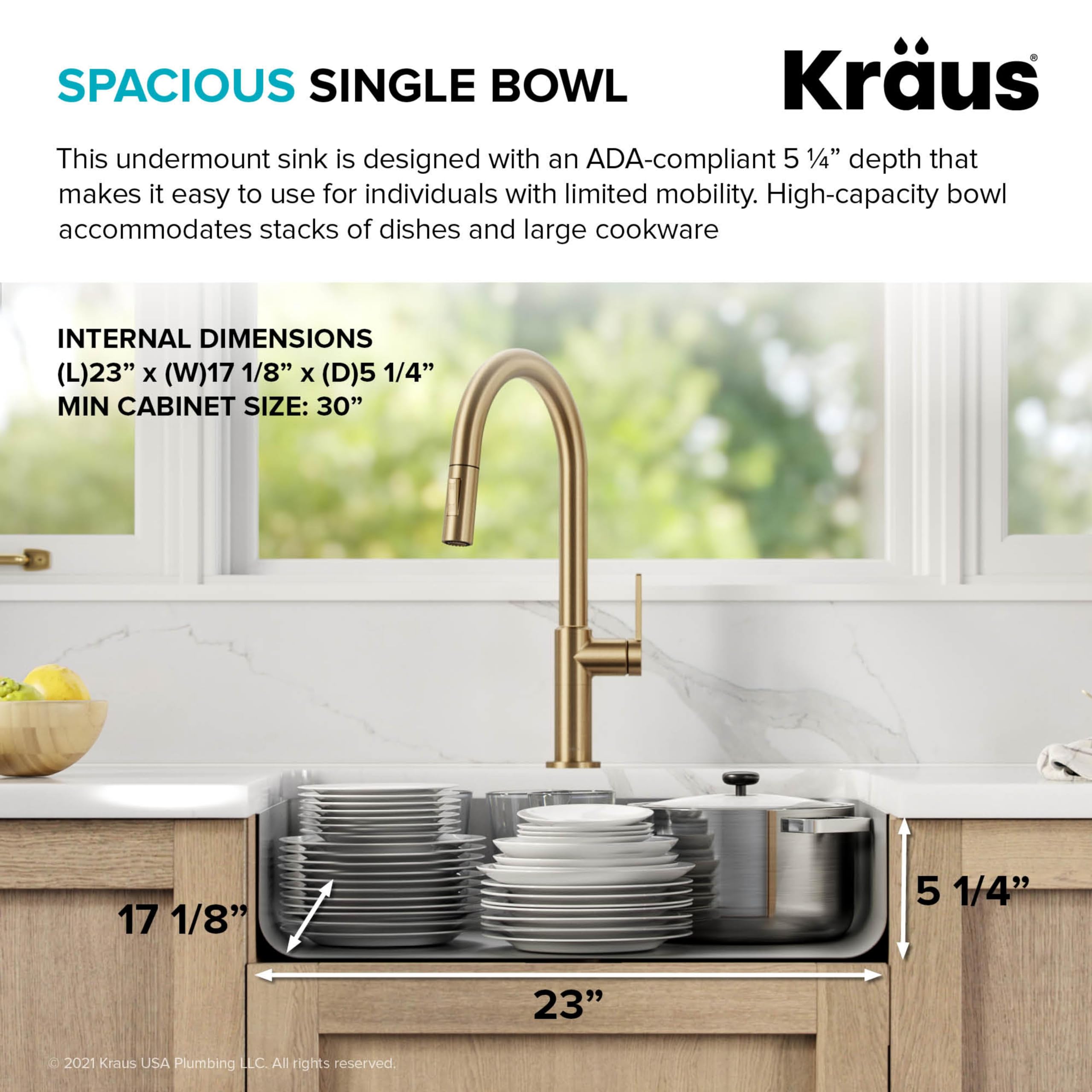 Open Box - Kraus KGD-442WHITE-PST1-WH - Kitchen Sinks Sinks