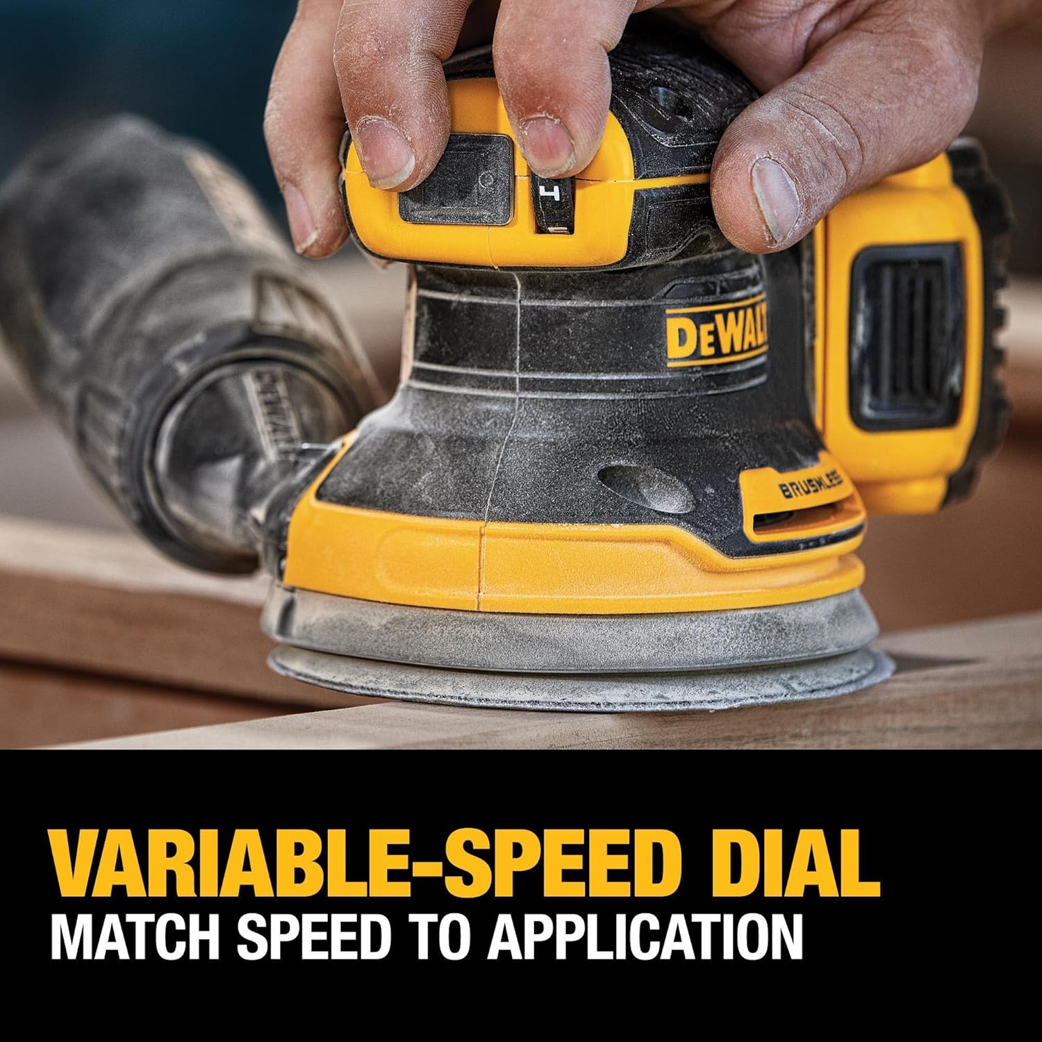 Open Box -  Dewalt-DCW210P1 DEWALT 20-Volt Brushless Variable Speed Cordless Random Orbital Sander (Battery Included)