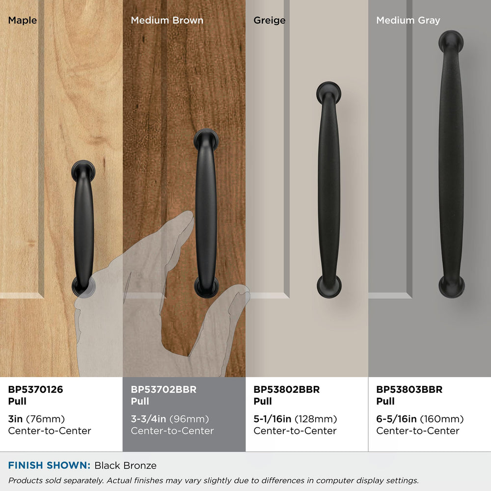 Open Box - Amerock BP53806BBR - Pulls Cabinet Hardware