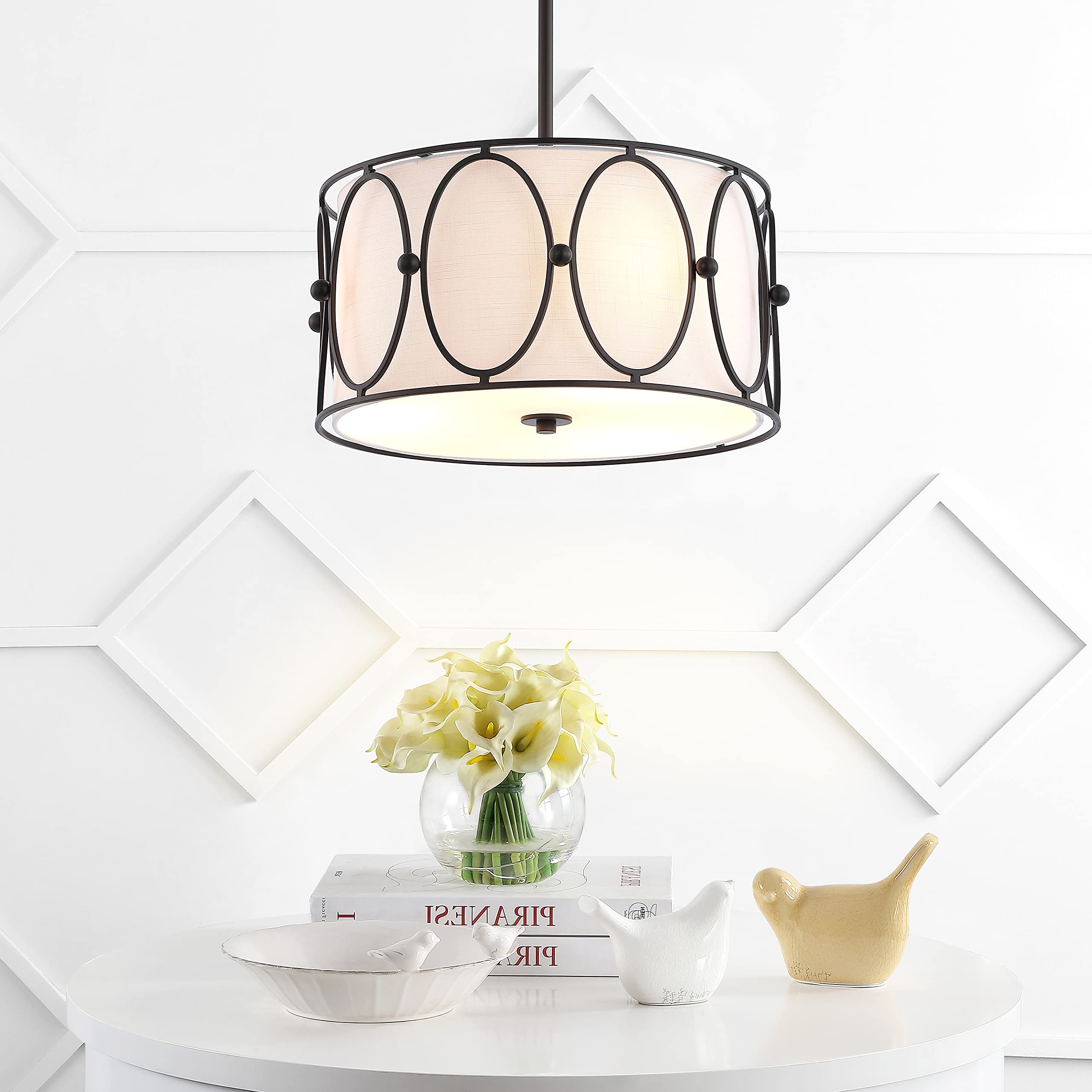 Open Box - JONATHAN Y Lighting JYL9008B - Chandeliers Indoor Lighting