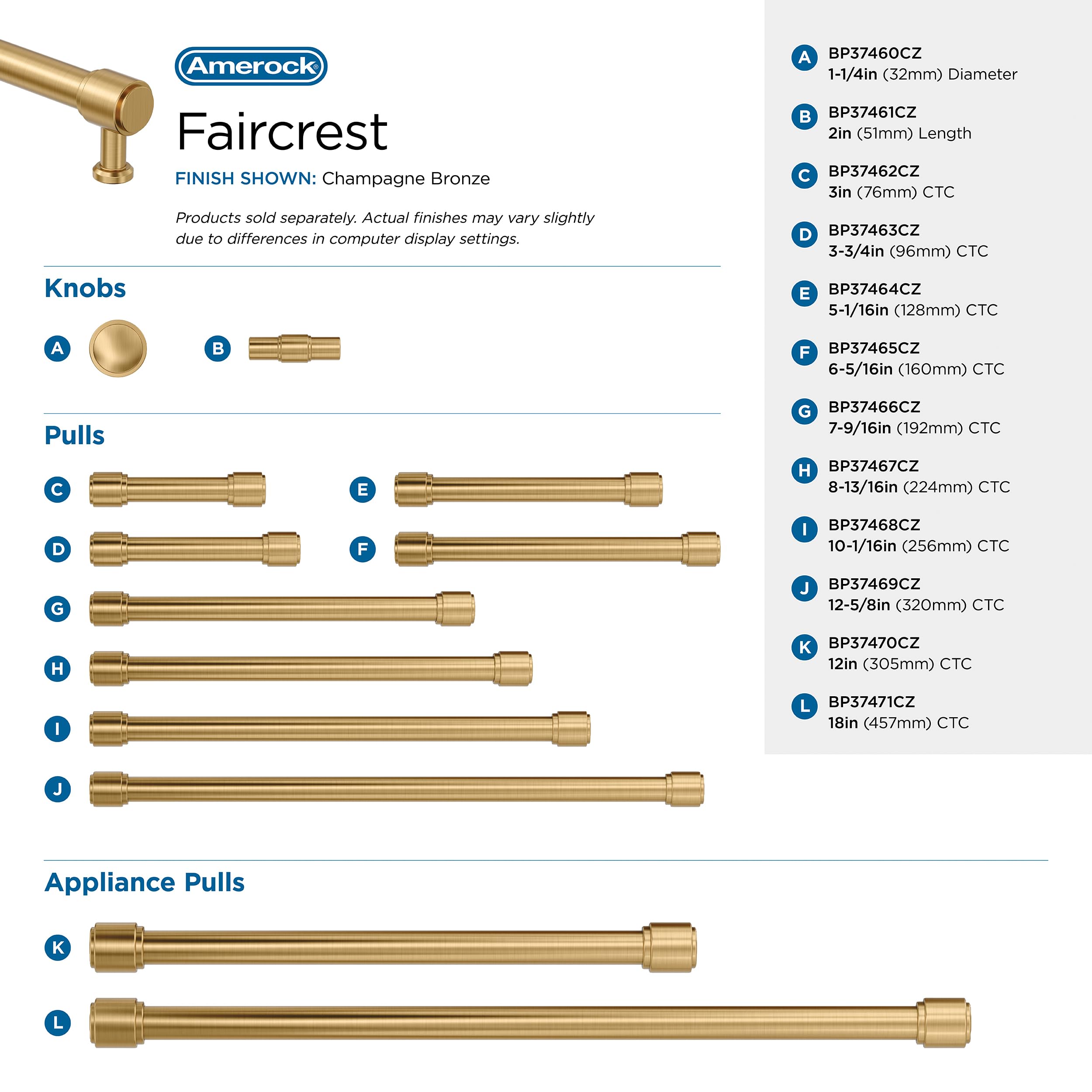 Open Box - Amerock BP37471CZ - Pulls Cabinet Hardware AmerockBullseye Deals