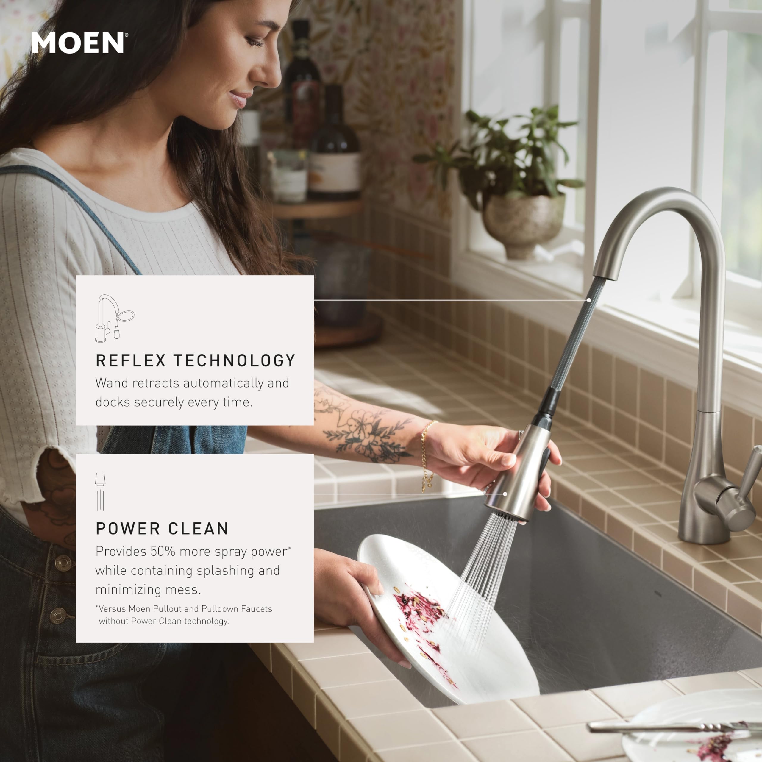 Open Box - Moen 7622EWC - Kitchen Faucet
