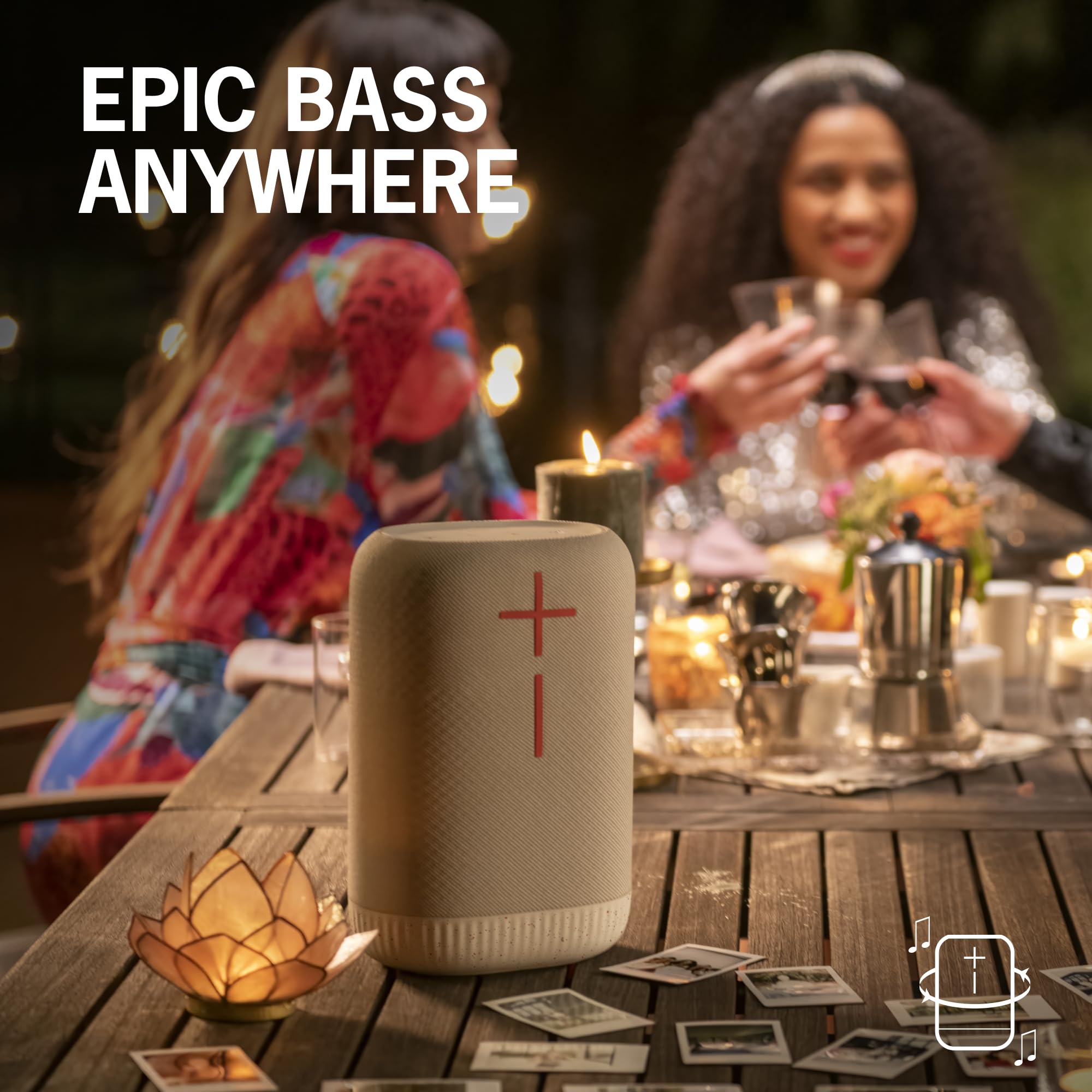 Certified Refurbished - ULTIMATE EARS EPICBOOM-COTTON WHITE-BT 984-001866