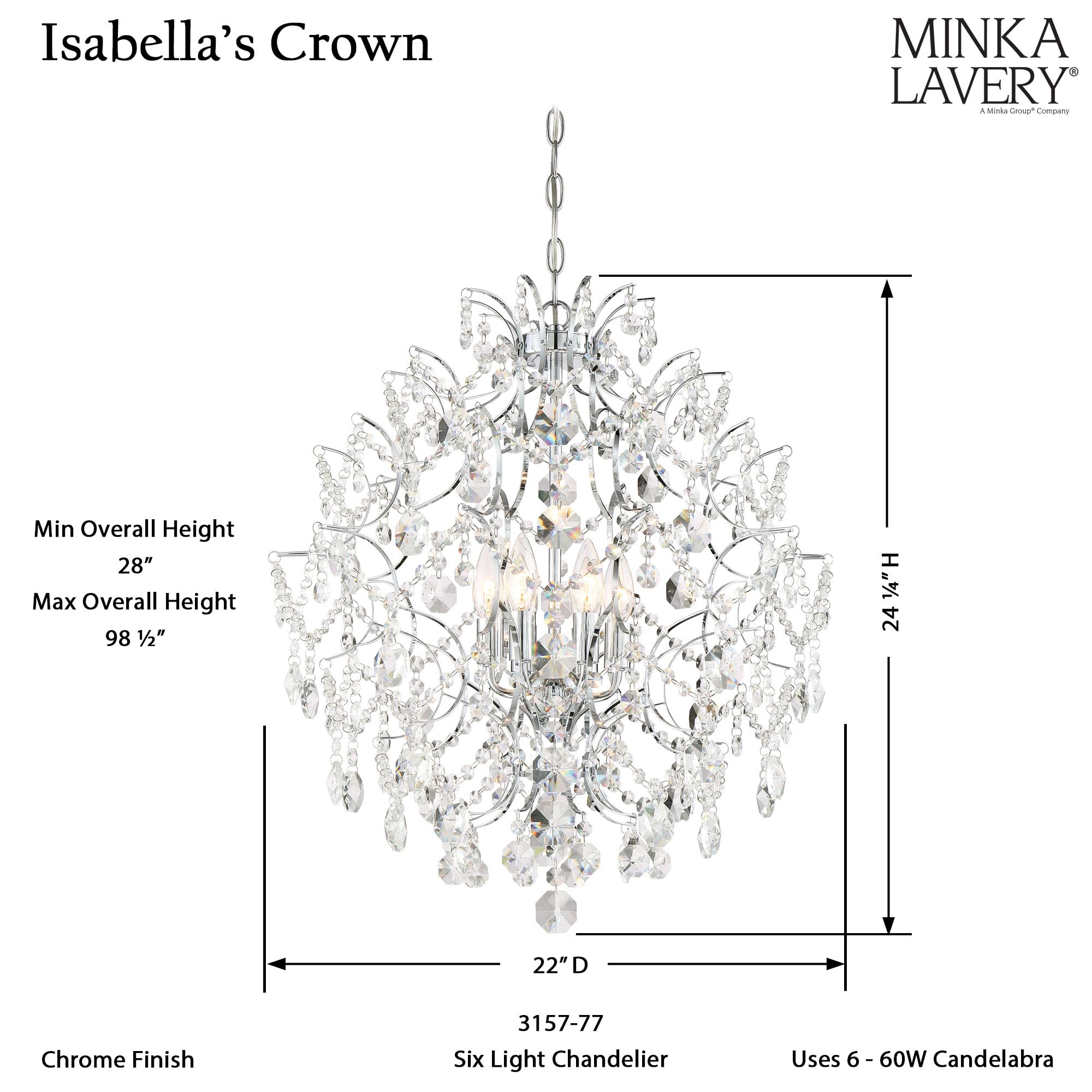 Open Box - Minka Lavery 3157-77 - Chandeliers Indoor Lighting
