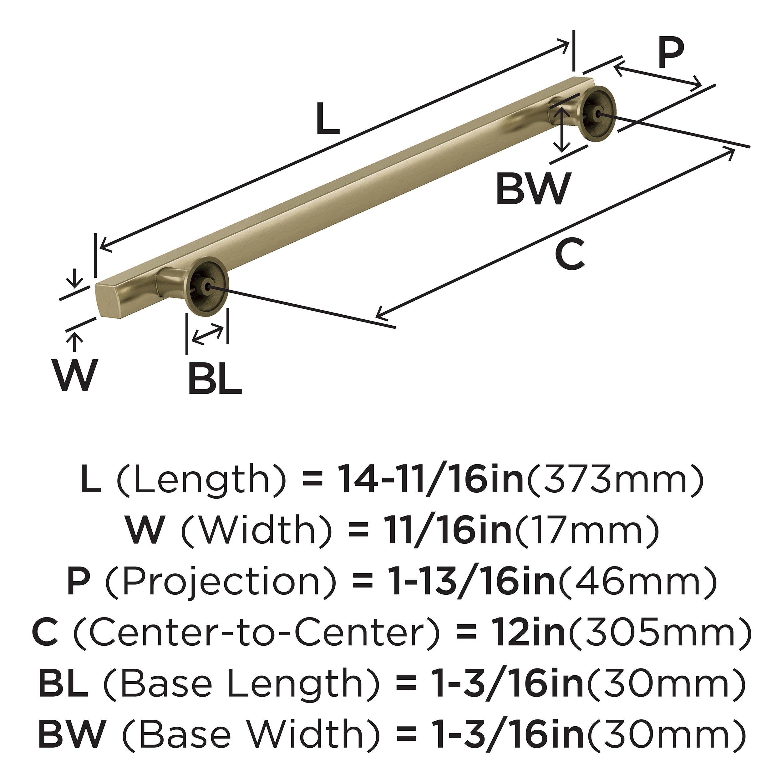 Open Box - Amerock BP37110BBZ - Pulls Cabinet Hardware