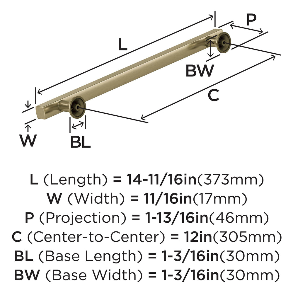 Open Box - Amerock BP37110BBZ - Pulls Cabinet Hardware