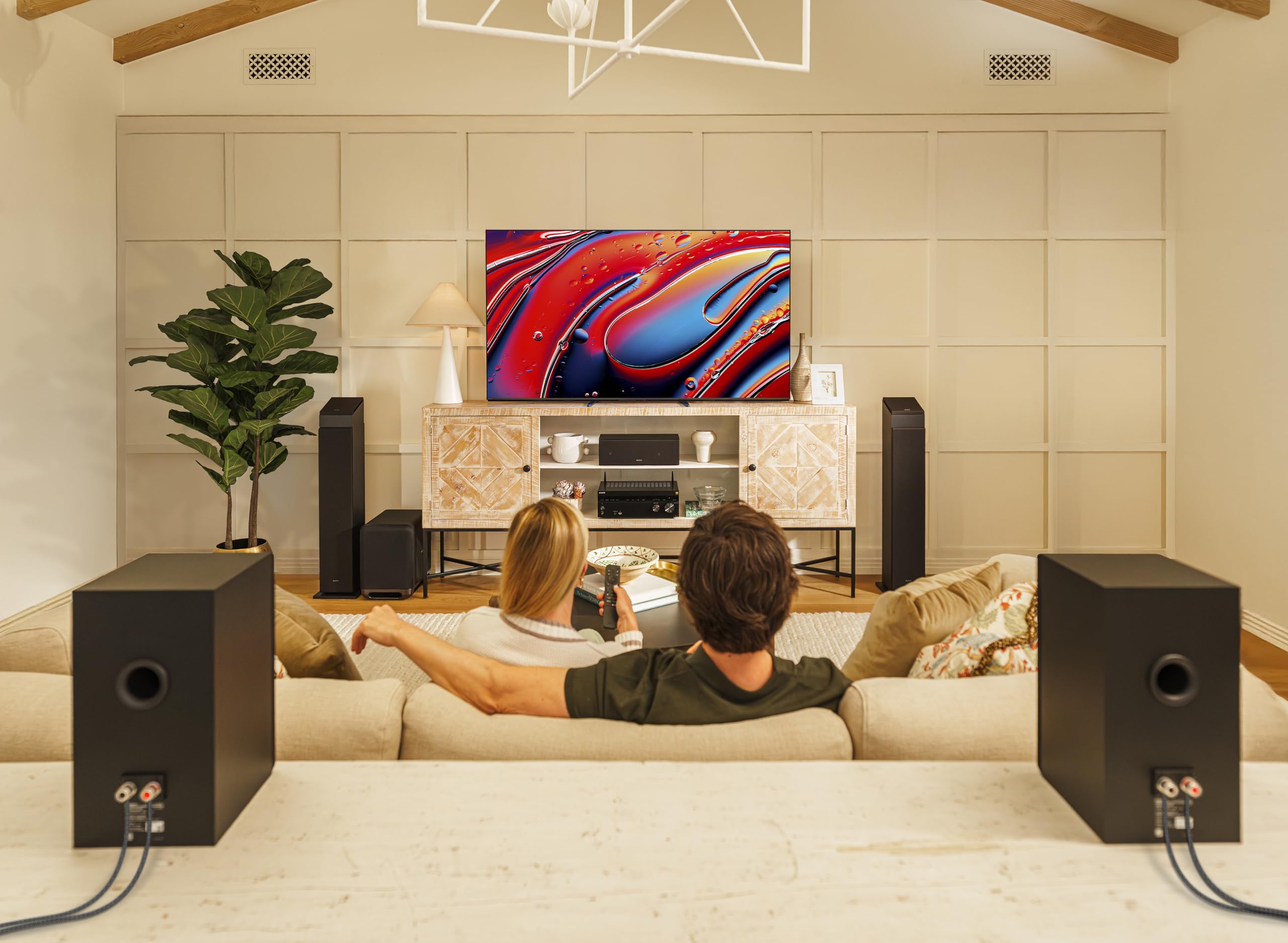 Certified Refurbished - Sony CS Speakers, SS-CS5M2 3-Way 3-Driver Hi-res Bookshelf Speakers (Pair), 2025 Model SonyBullseye Deals