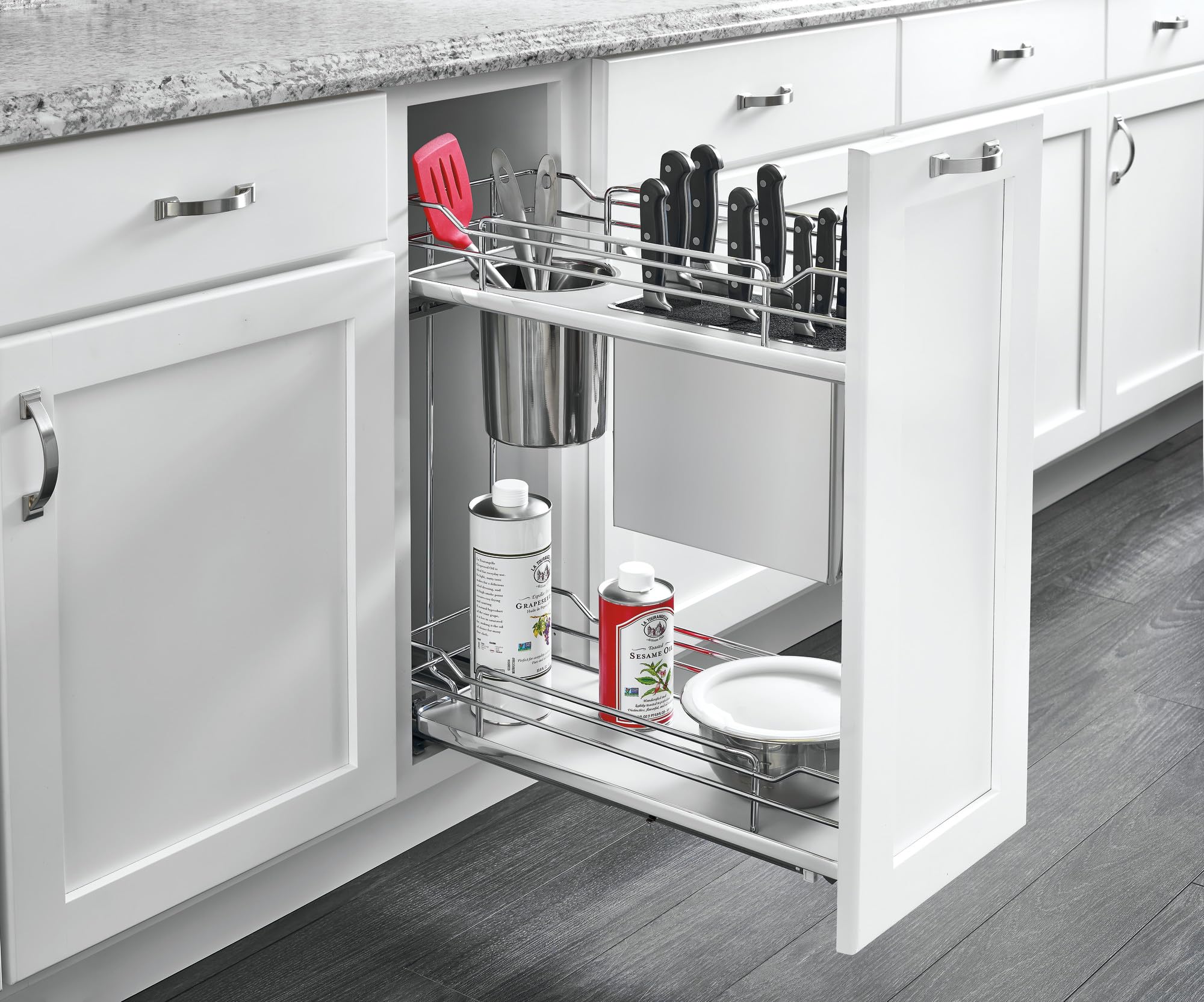 Open Box - Rev-A-Shelf 5322KB-BCSC-6-GR - Cabinet and Kitchen Organizers