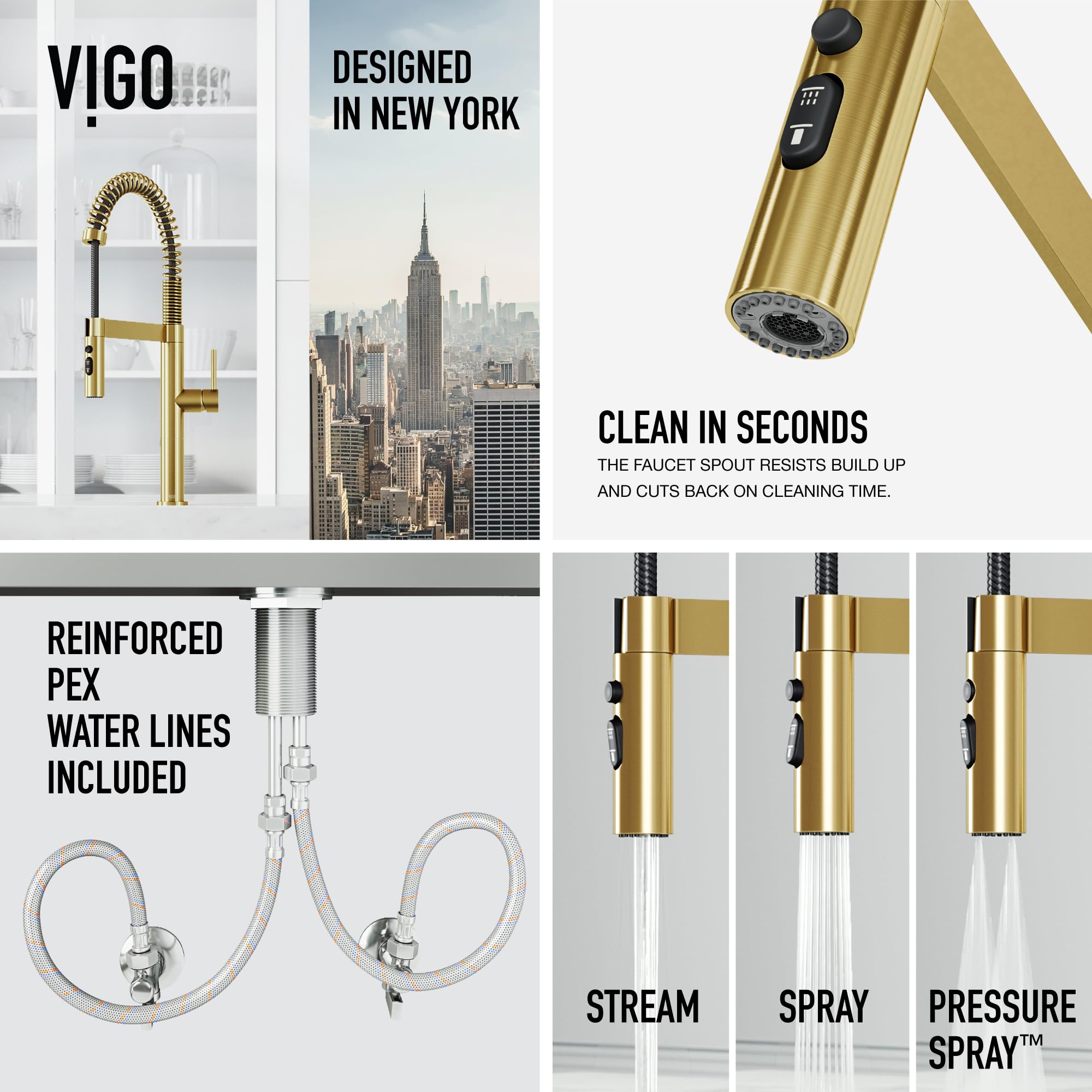 Open Box - Vigo VG02052MG - Kitchen Faucet