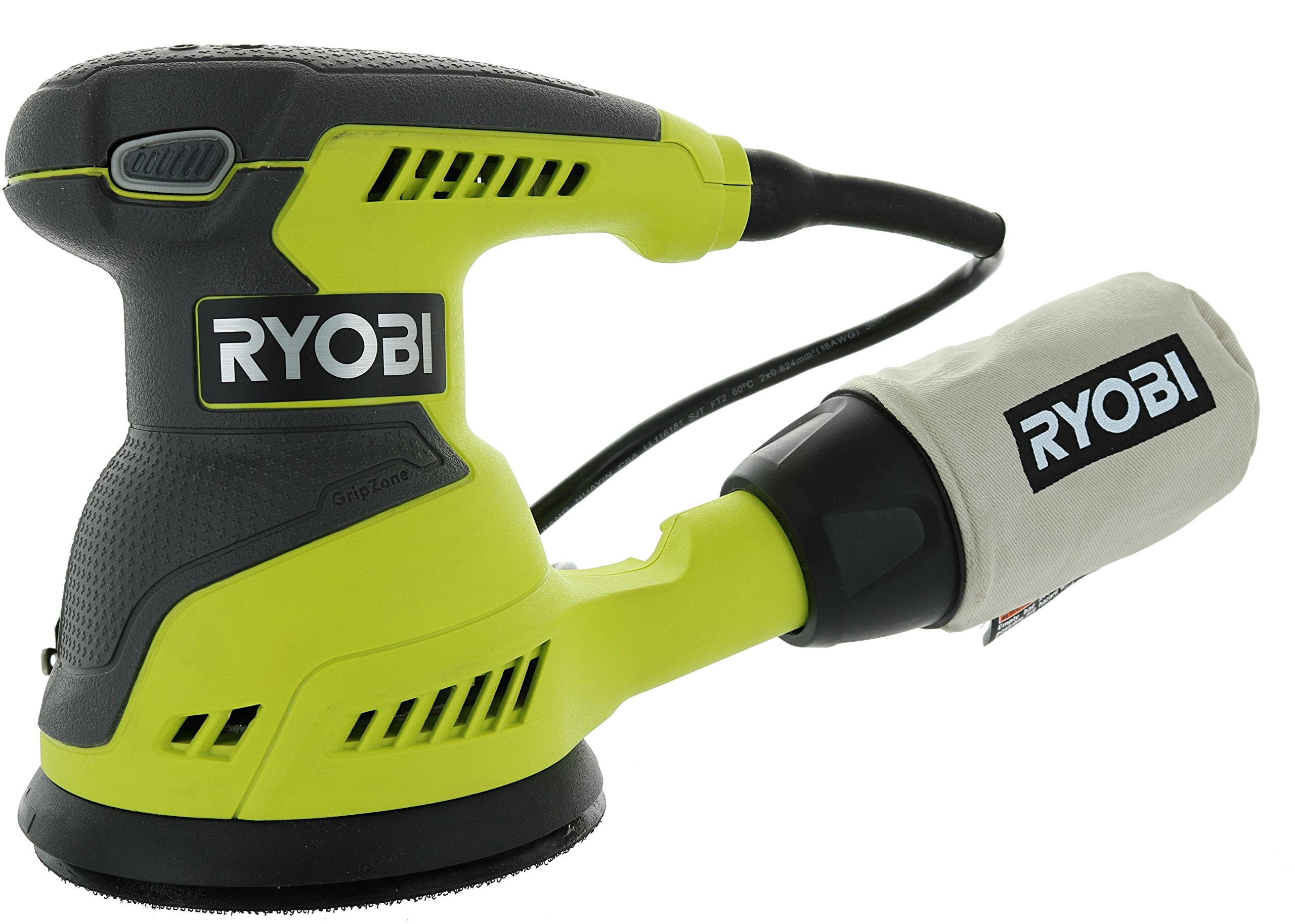 Open Box -  RYOBI RS290G 2.6 Amp Corded 5 in. Random Orbital Sander RyobiBullseye Deals