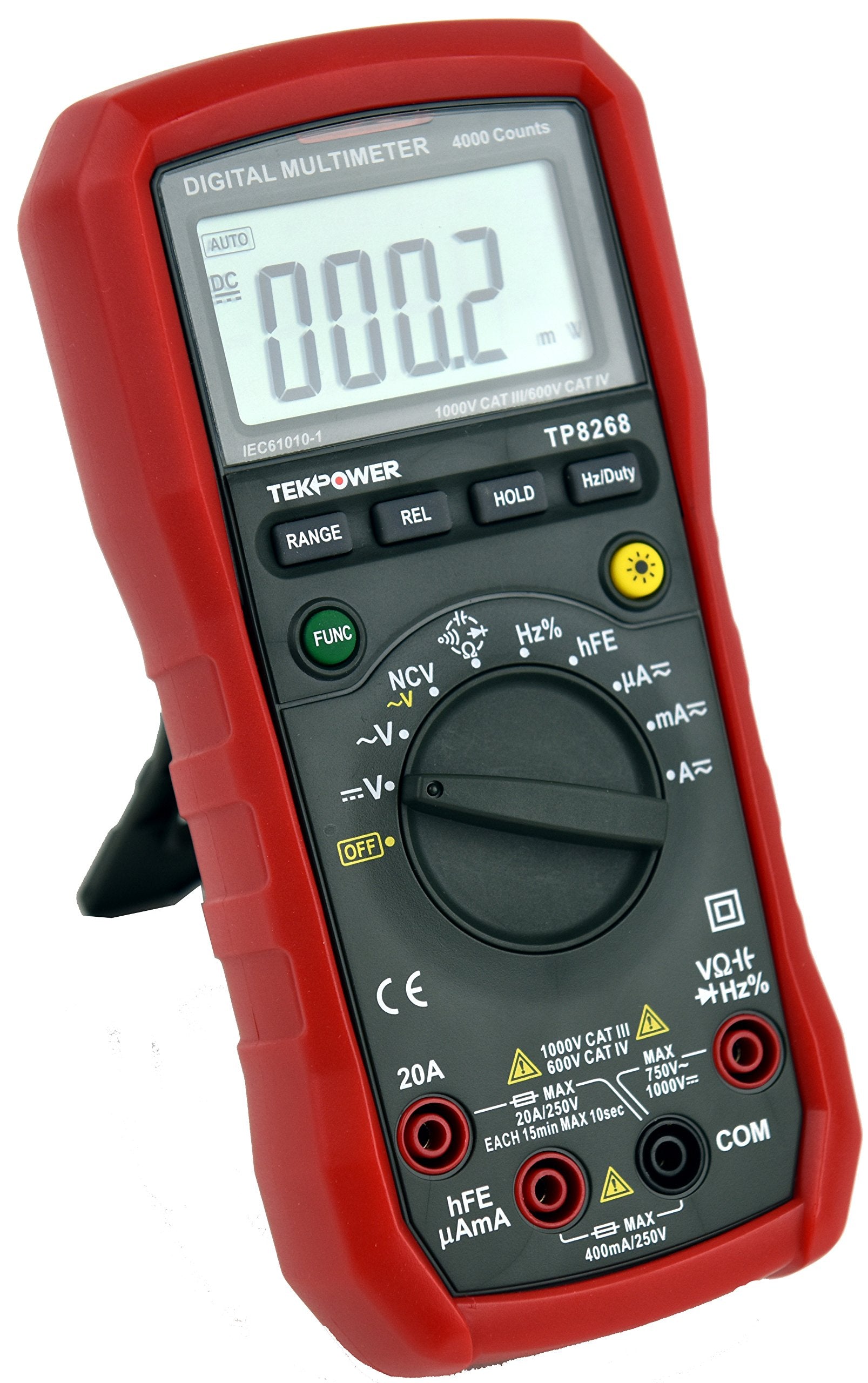 Tekpower TP8268 AC DC Auto/Manual Range Digital Multimeter