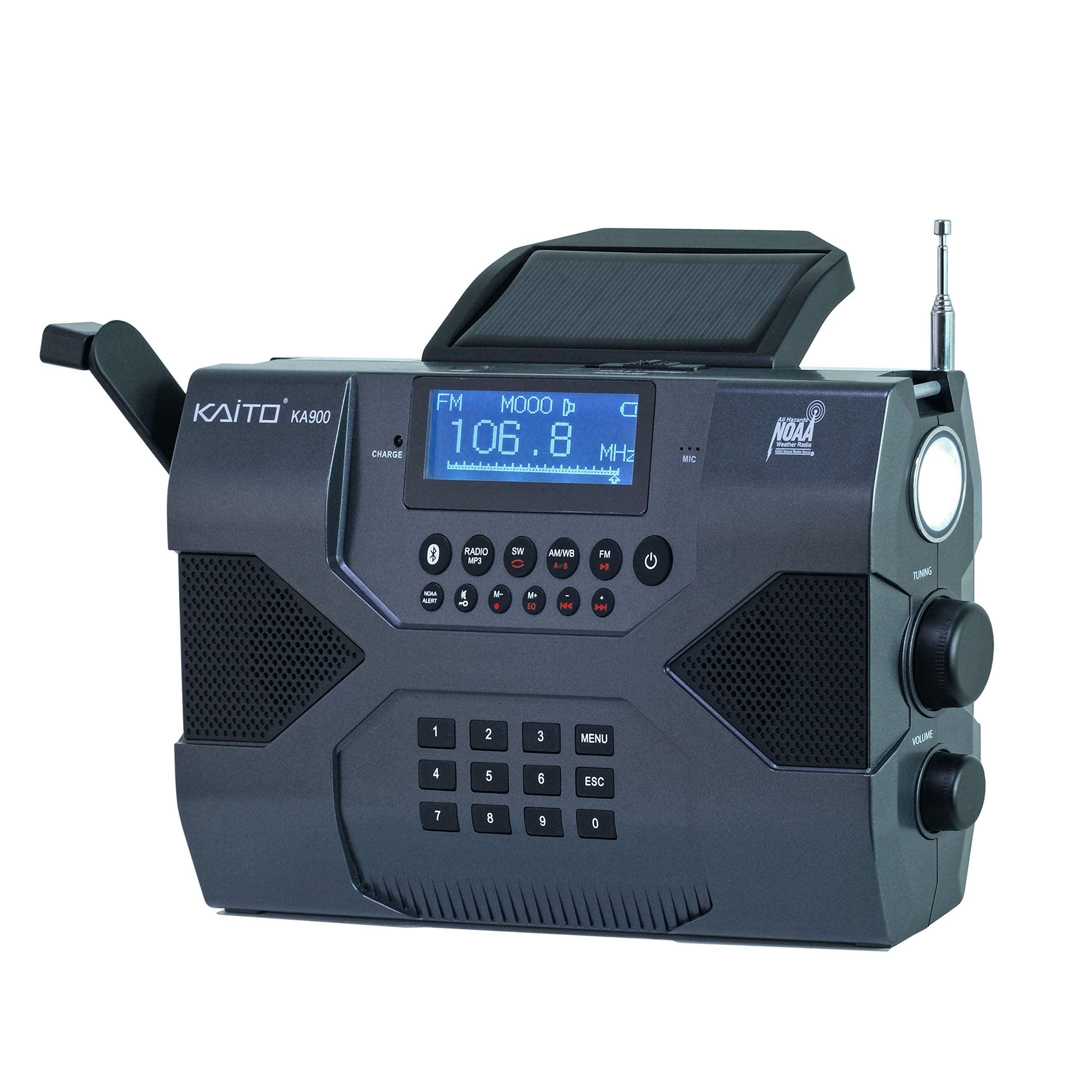 Kaito Voyager Max KA900 Digital Emergency Radio Black
