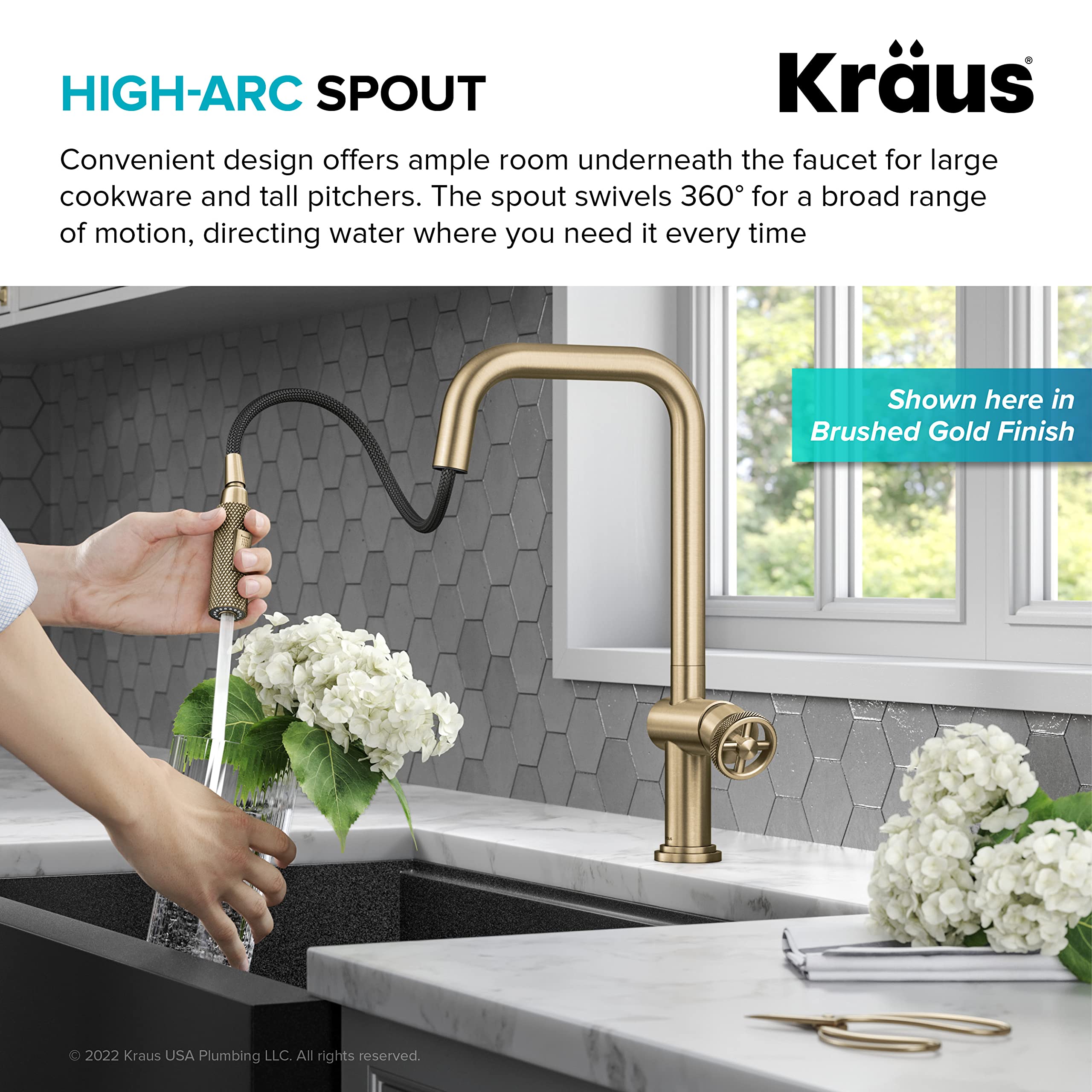 Open Box - Kraus KPF-3126SFS - Kitchen Faucet