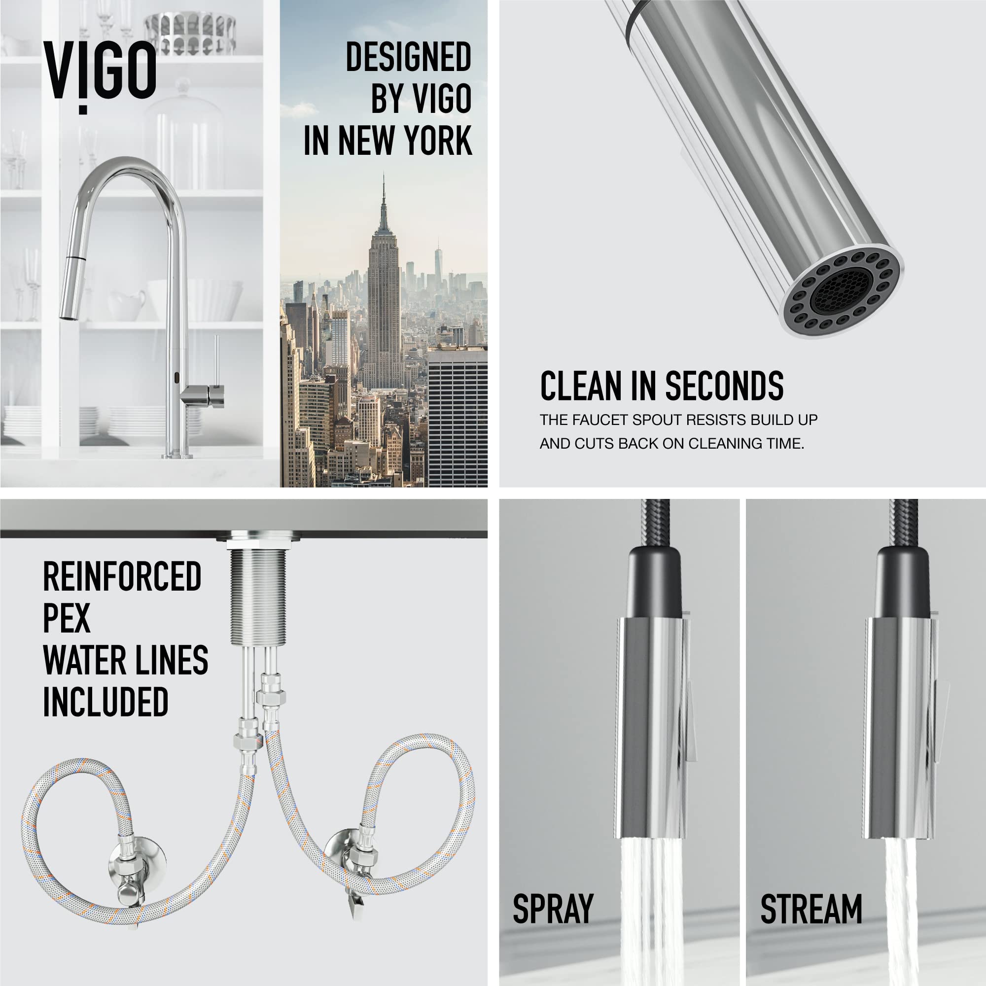 Open Box - Vigo VG02029CHS - Kitchen Faucet