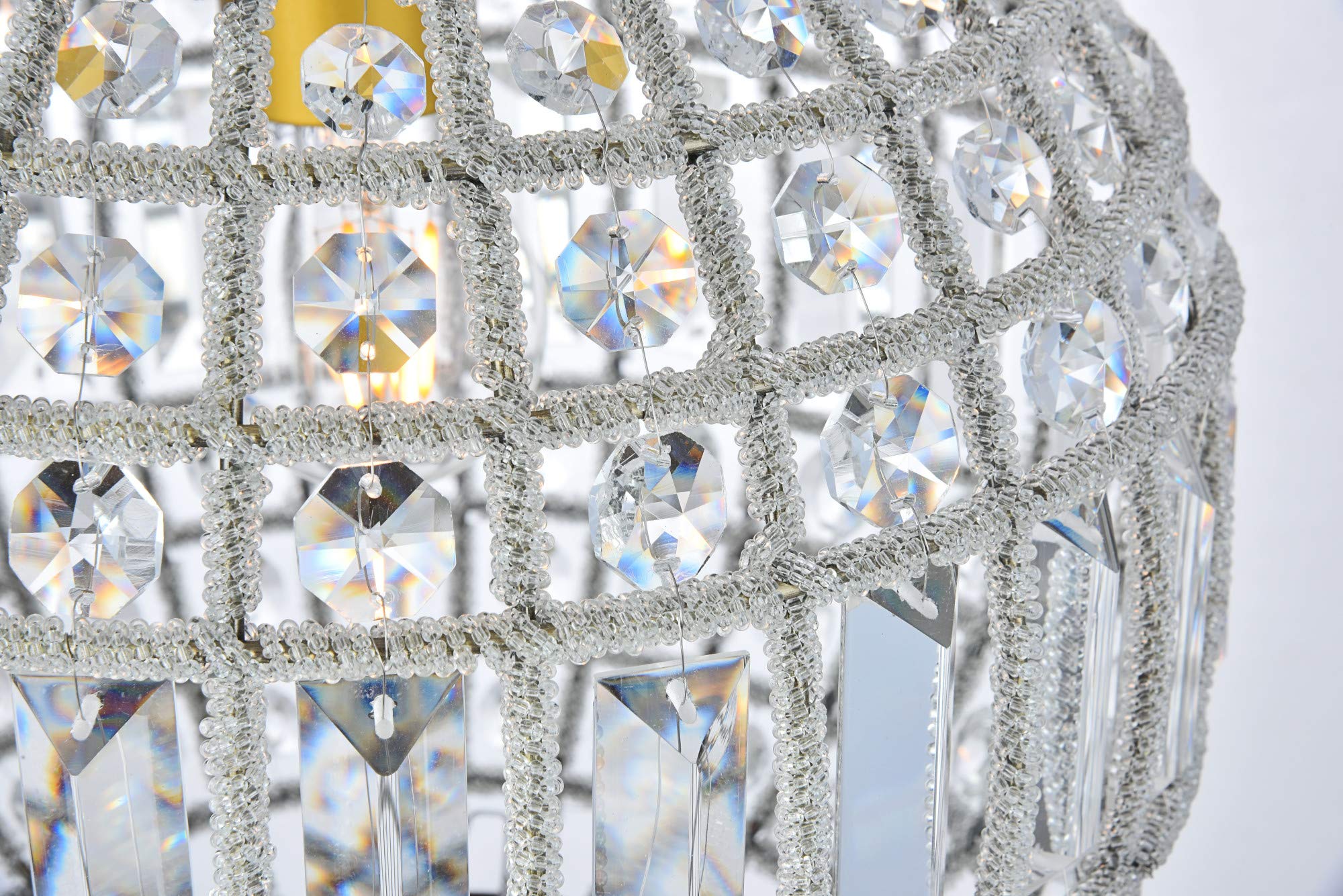 Open Box - Elegant Lighting 1205D12FG/RC Olivia 12" Wide Single Light Pendant from the Urban Classics Collection