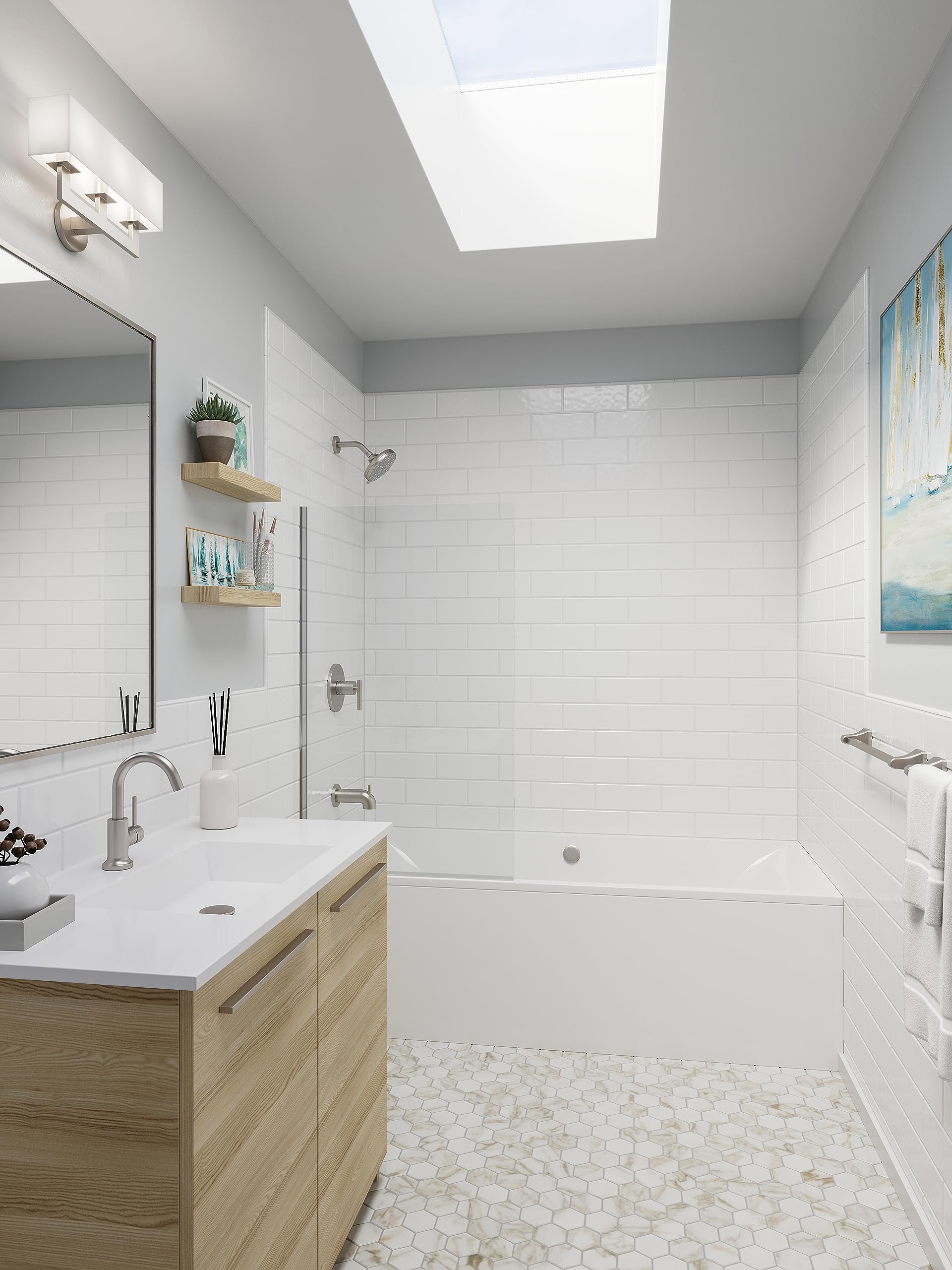 Open Box - Pfister 8P8-WS2-ZLSGS - Tub and Shower Showers