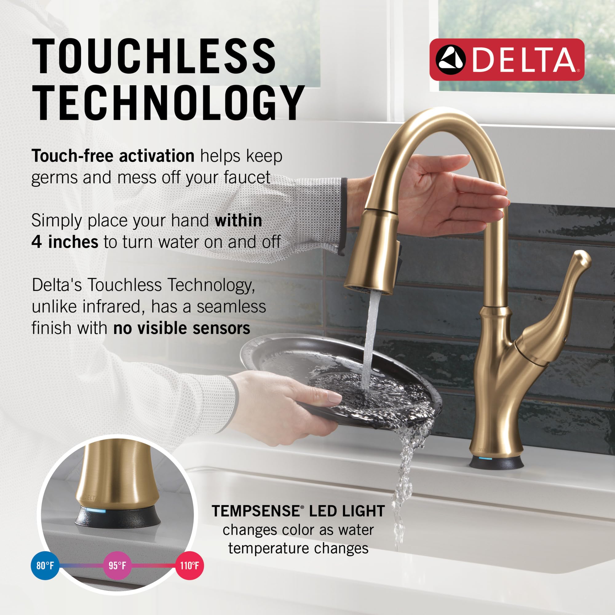 Open Box - Delta 19888TLZ-CZ-DST - Kitchen Faucet