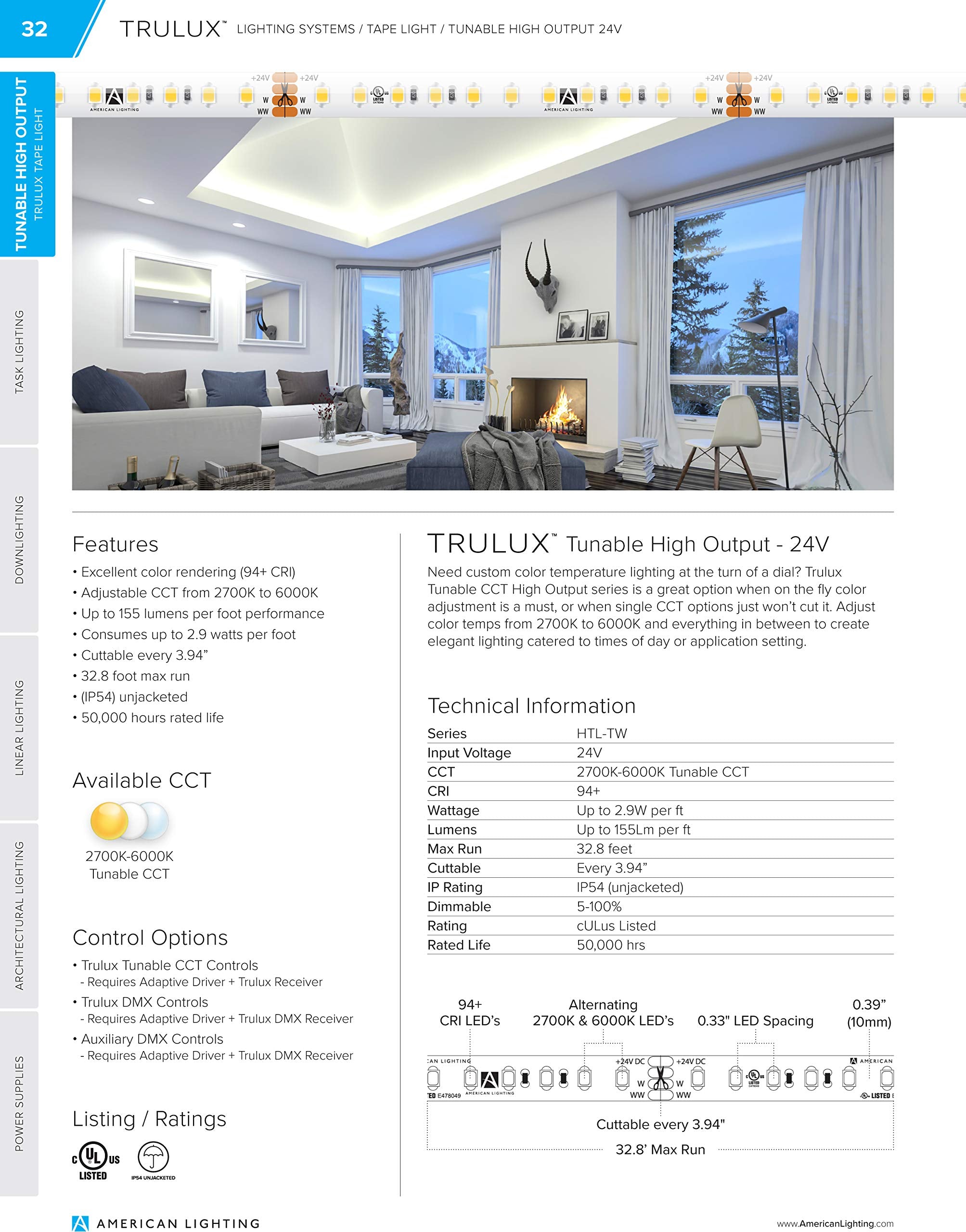 Open Box - American Lighting HTL-TW - Under Cabinet Indoor Lighting
