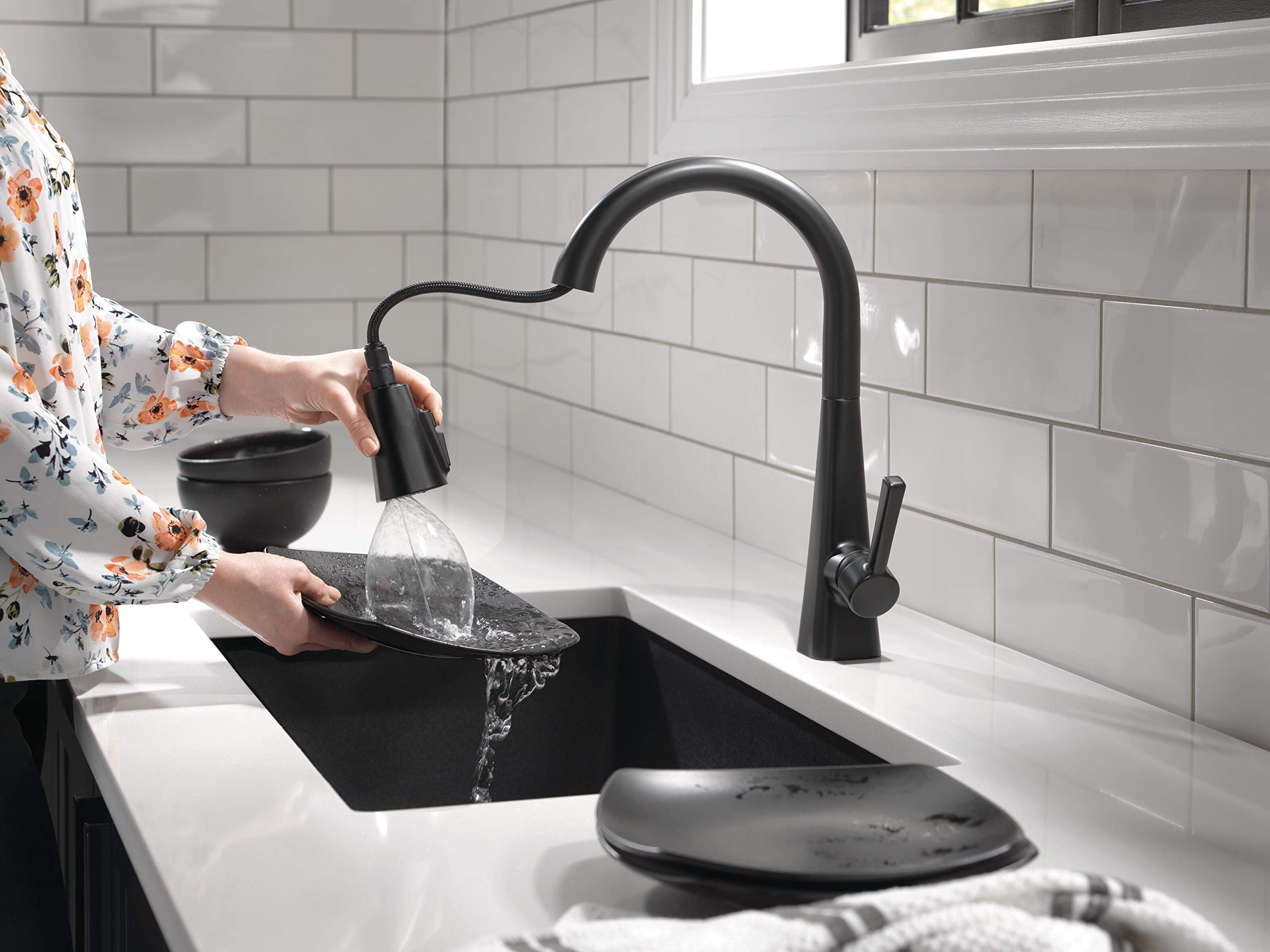 Open Box - Delta 19802Z-BL-DST - Kitchen Faucet