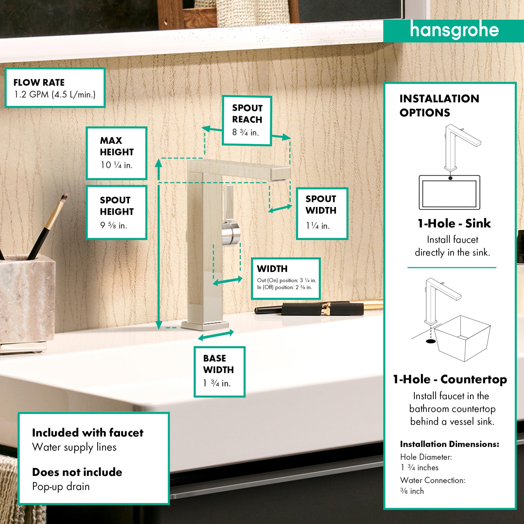 Open Box - Hansgrohe 73072001 - Bathroom Sink Faucets Faucet
