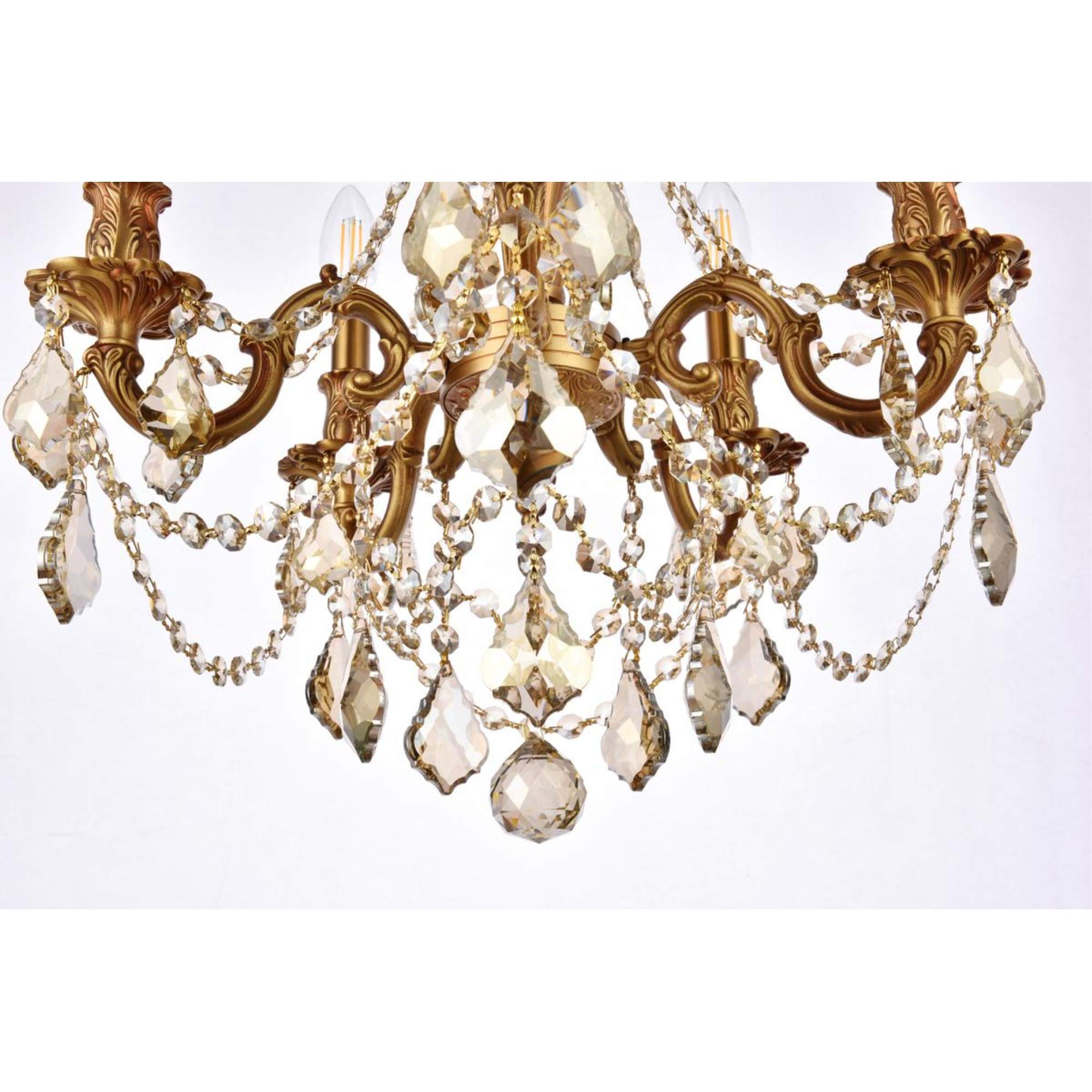 Open Box - Elegant Lighting 9205D18FG-GT/RC - Chandeliers Indoor Lighting