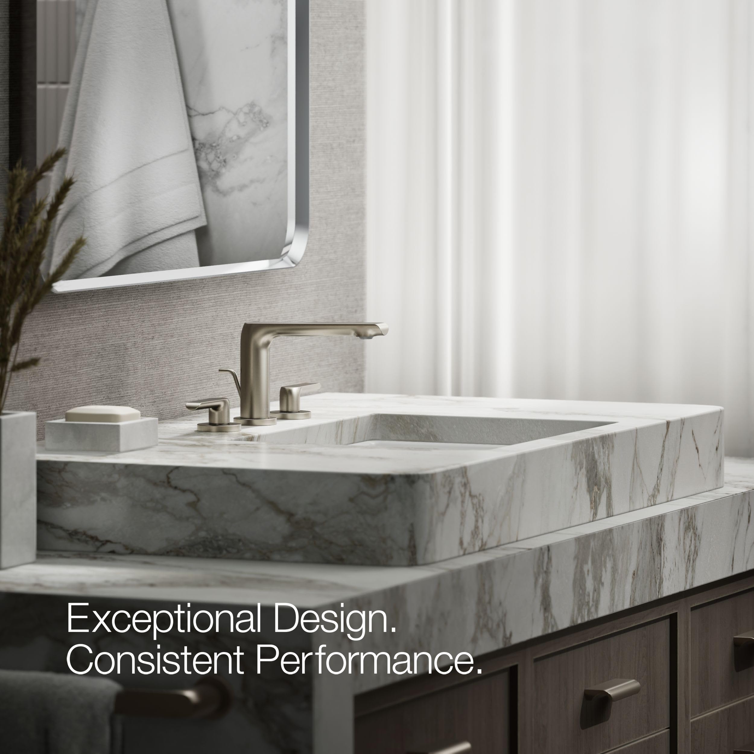 Open Box - Kohler K-97352-4-BN - Bathroom Sink Faucets Faucet
