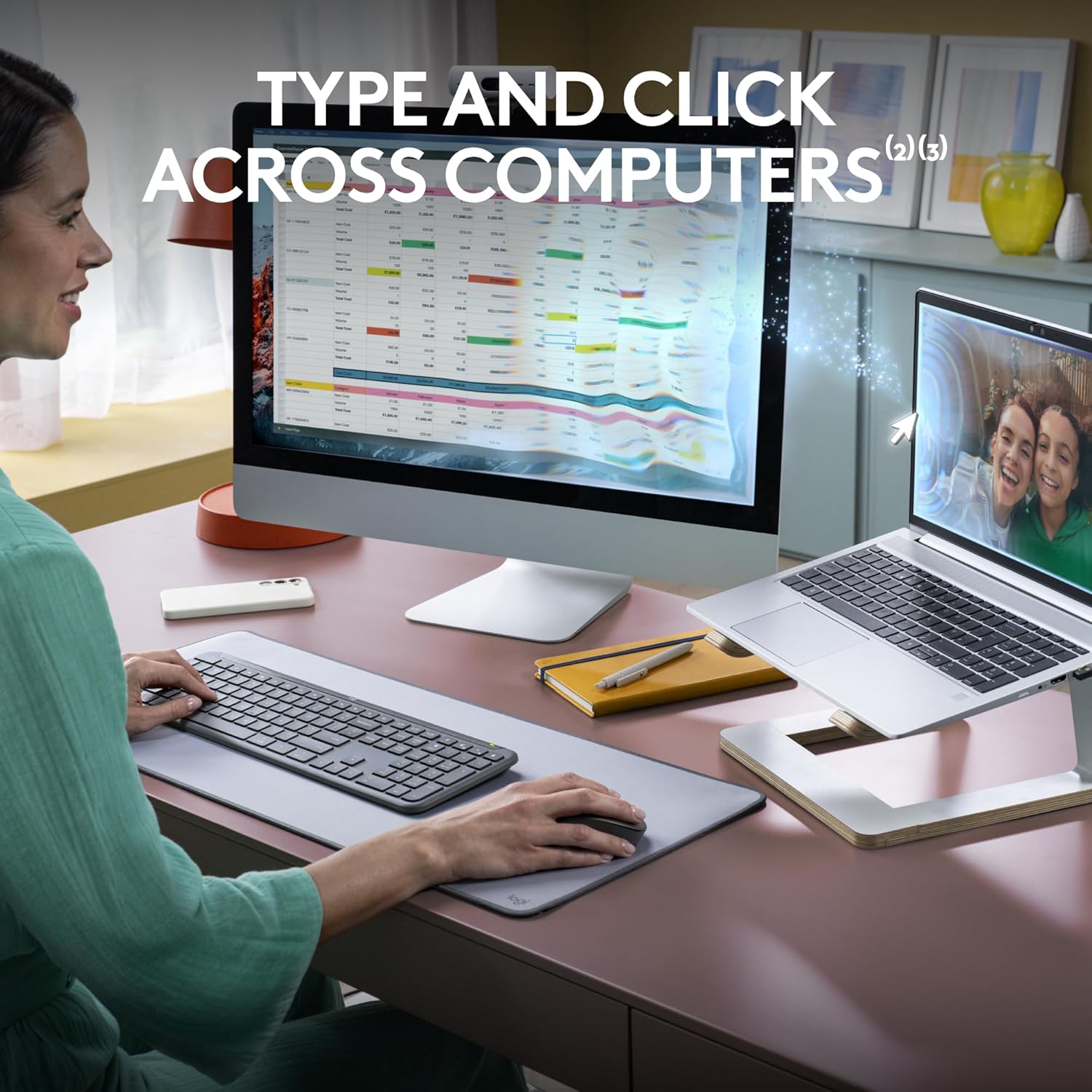 Used - Signature Slim Wireless Keyboard and Mouse Combo MK955-OFF WHITE-US-2.4GHZ/BT-N/A-CAN-215