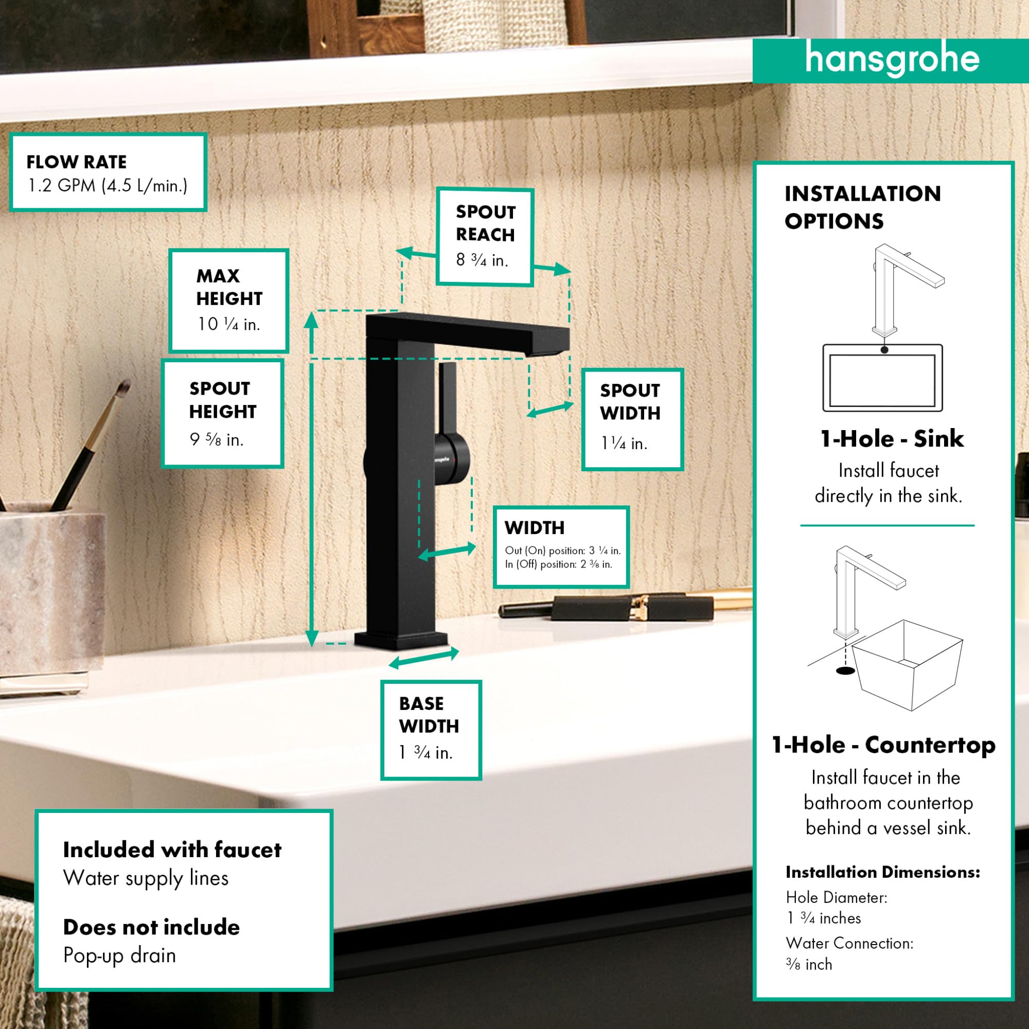 Open Box - Hansgrohe 73072671 - Bathroom Sink Faucets Faucet