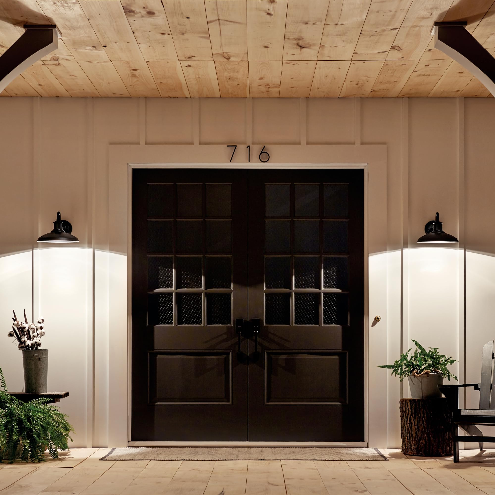 Open Box - Kichler 49980BKT - Wall Sconces Outdoor Lighting