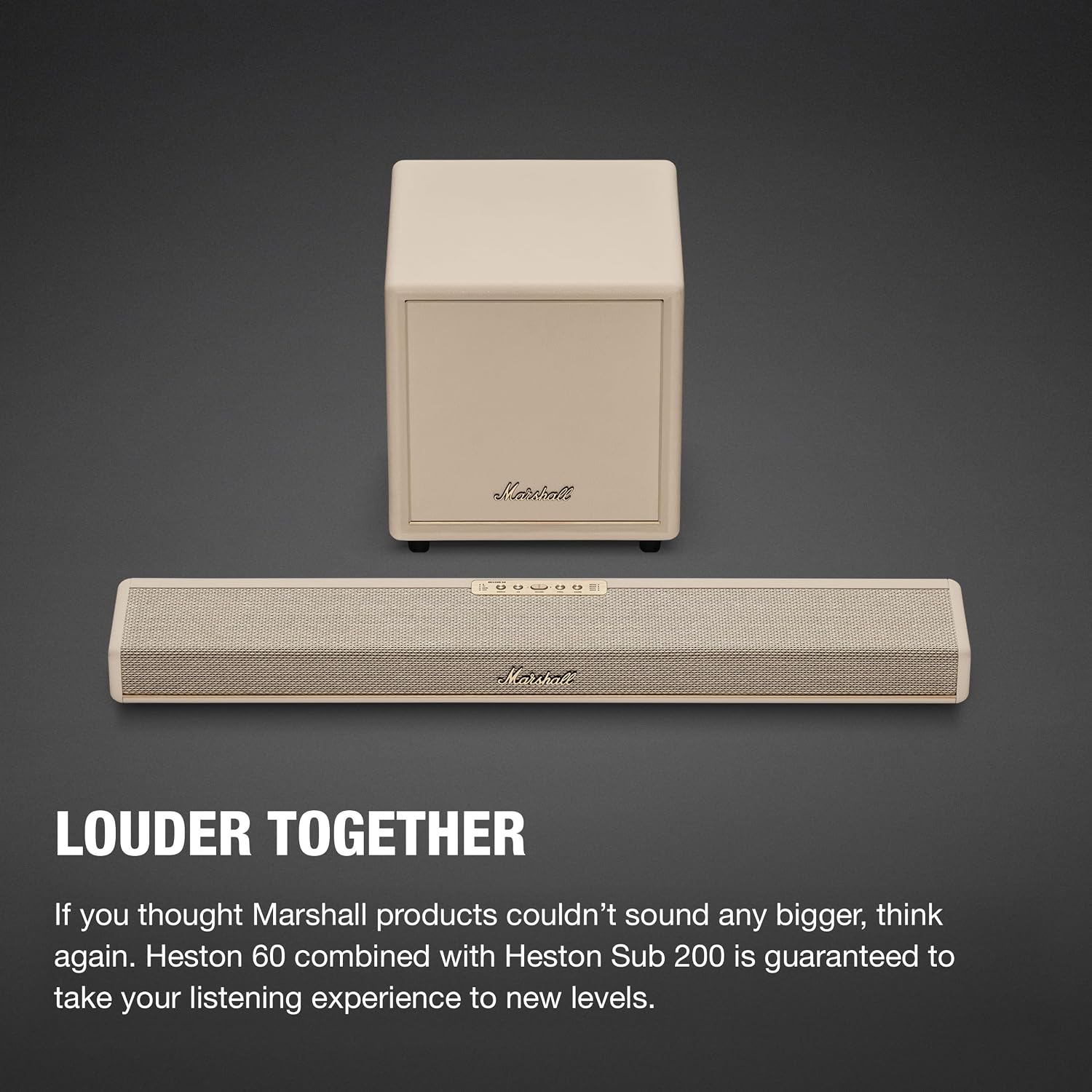 Refurbished - Marshall - Heston Sub 200 Subwoofer - Cream