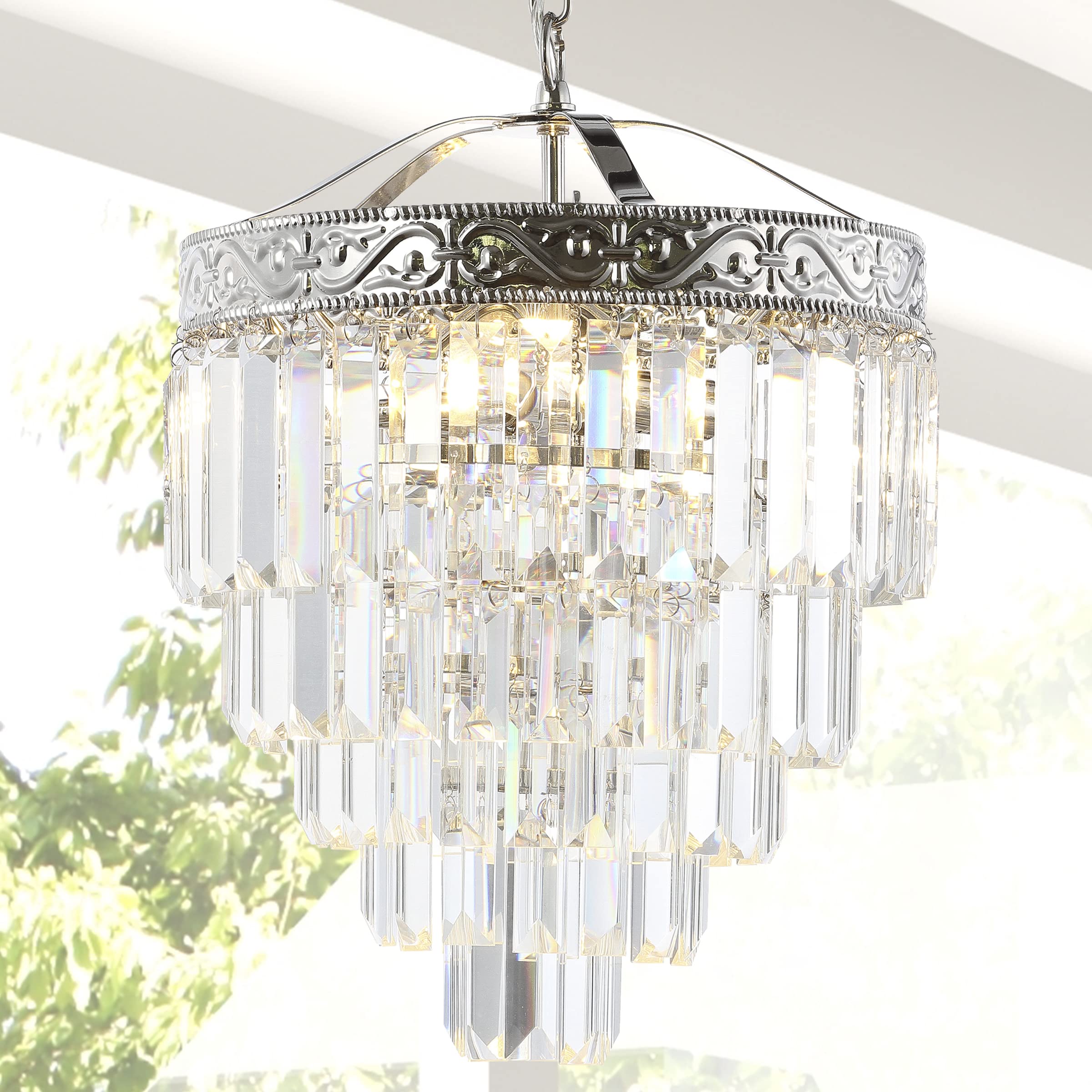 Open Box - JONATHAN Y Lighting JYL9006A - Chandeliers Indoor Lighting